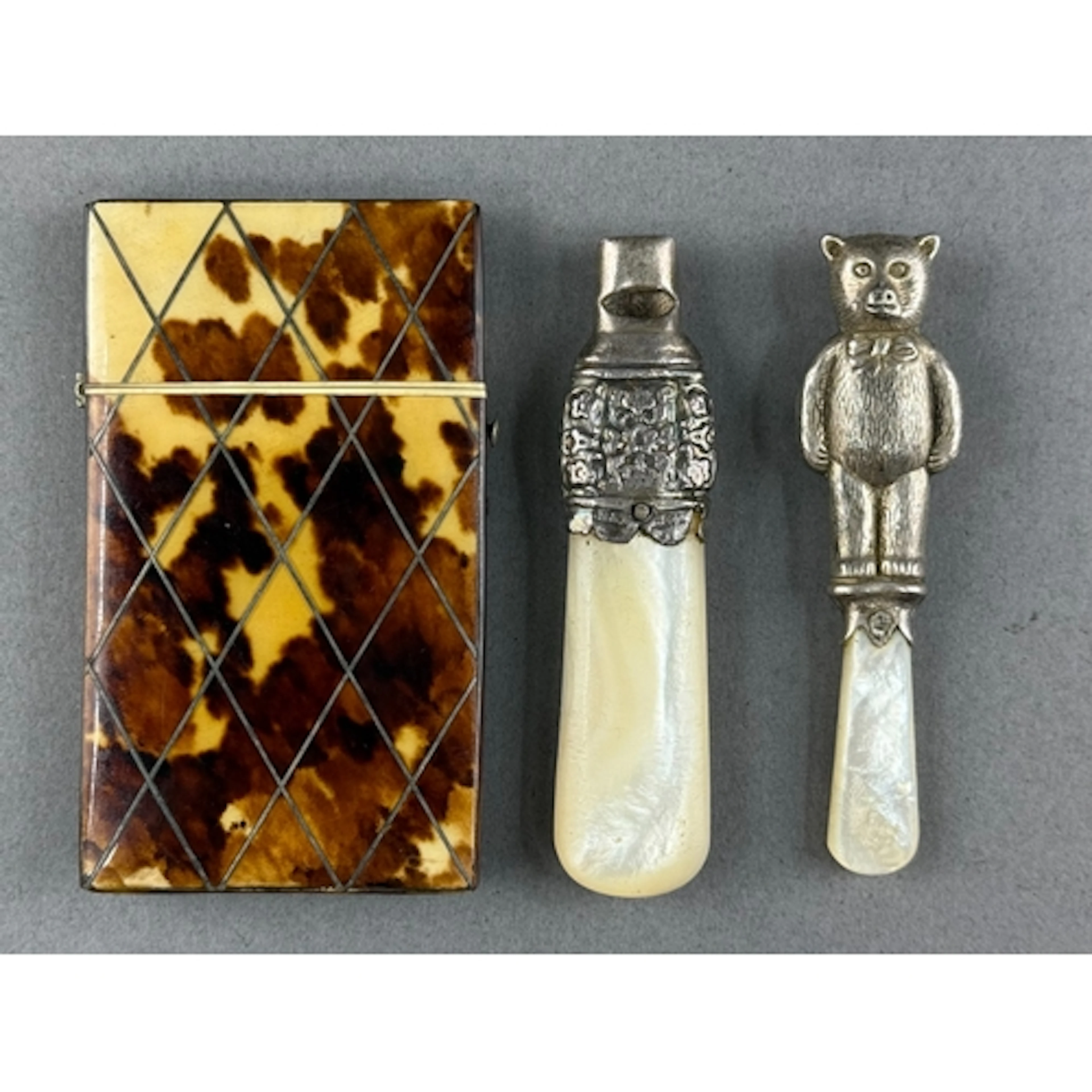 Objects of Vertu: a novelty baby rattle in the form of a ted...