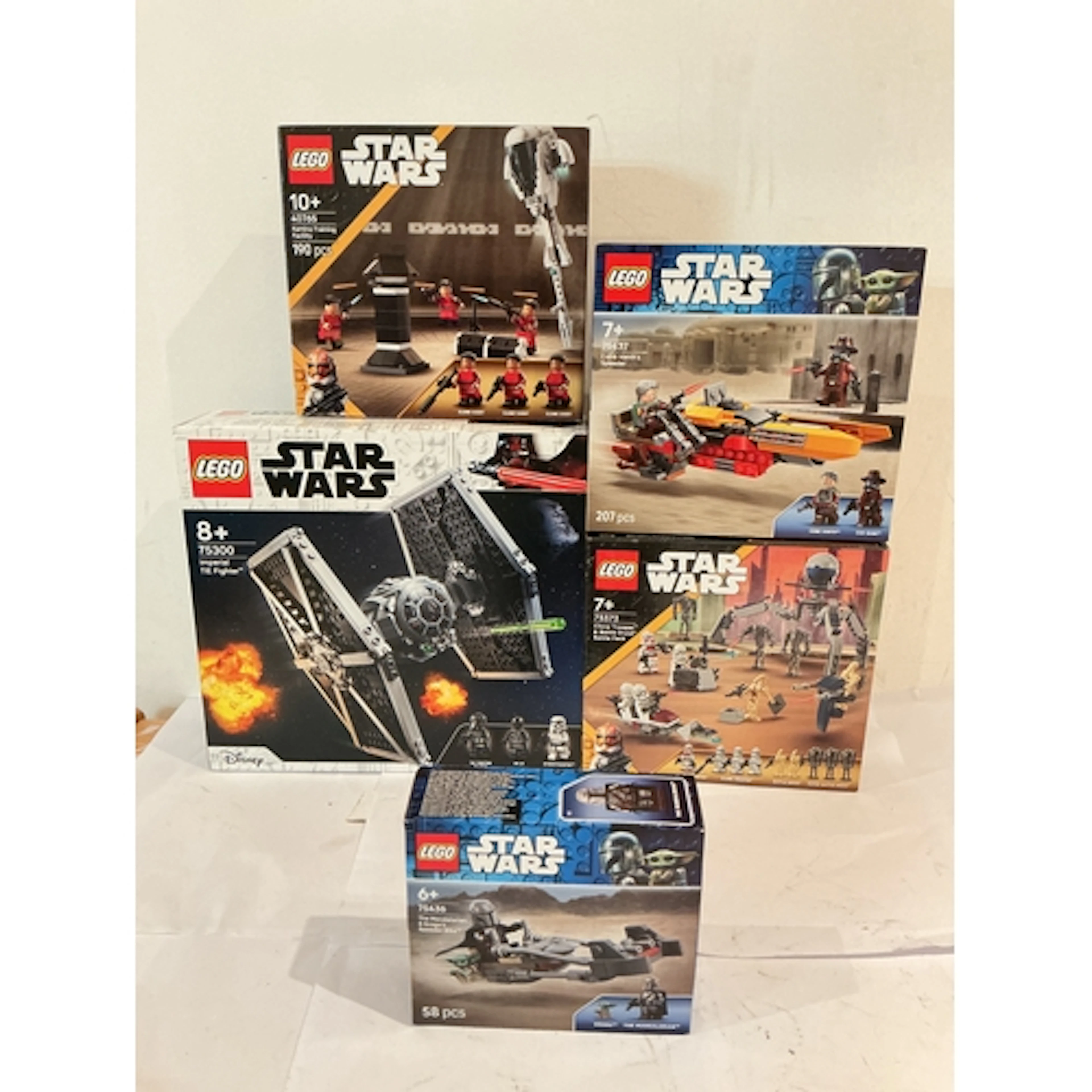 5 Boxed And Sealed Lego Star Wars Sets Including Imperial Ti...