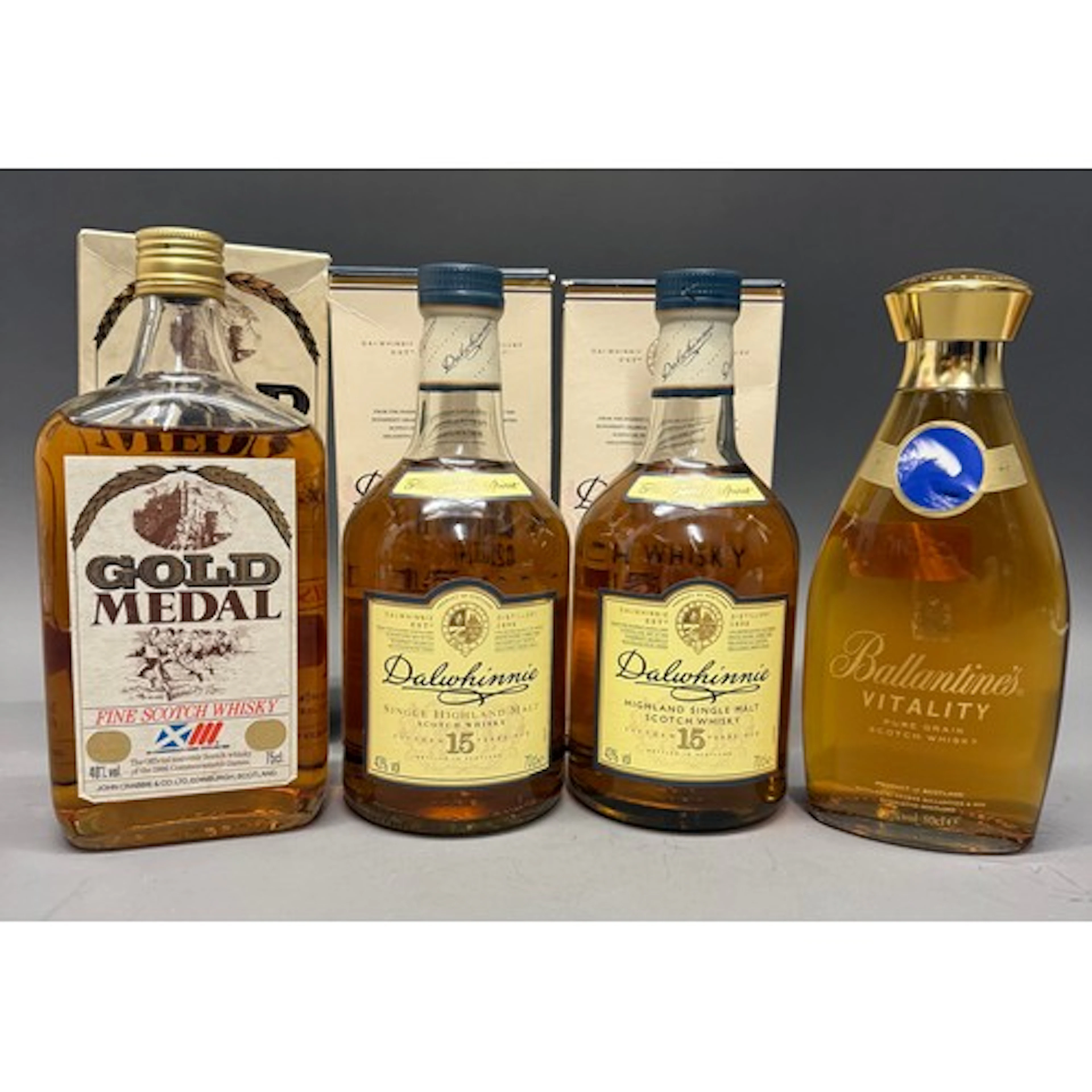 GOLD MEDAL blended Scotch whisky, produced by John Crabbie a...