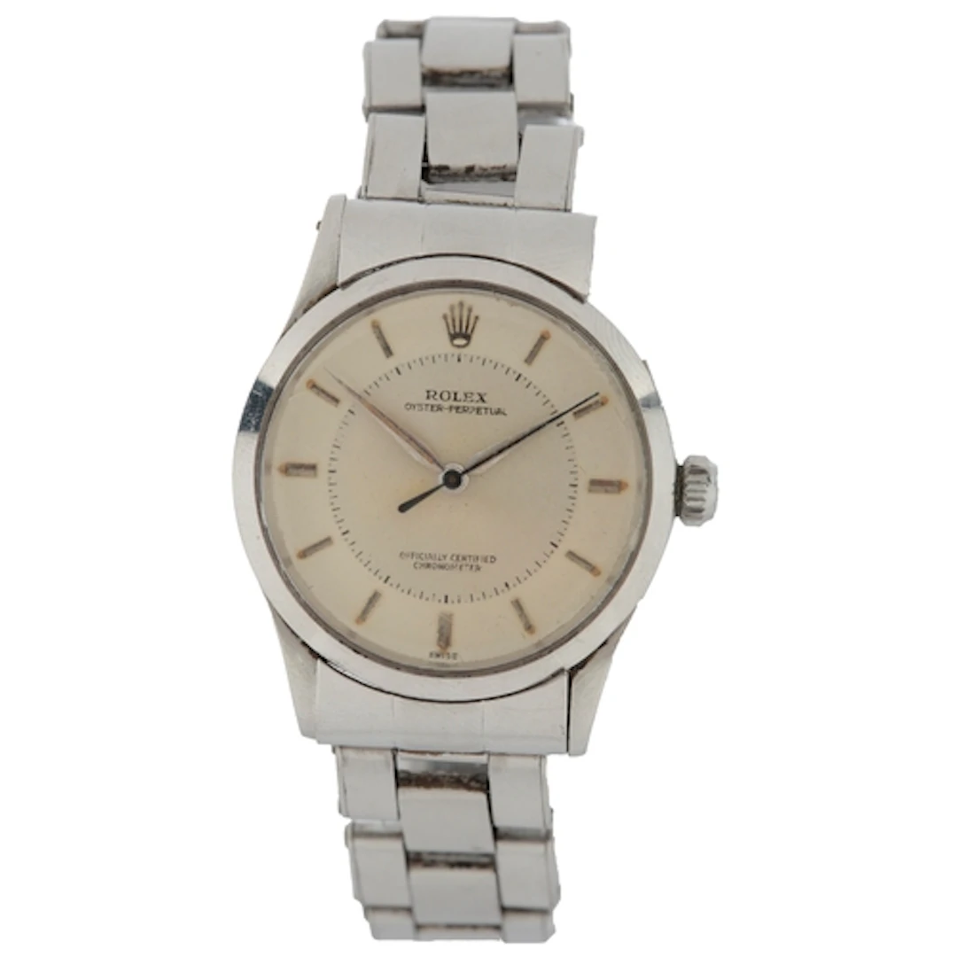 A gentleman's mid 1950's stainless steel Rolex Oyster Perpet...