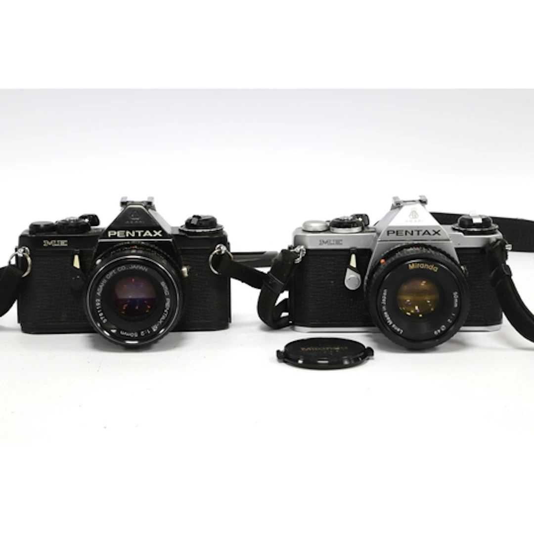 Asahi Pentax ME 35mm SLR Film Camera with attached SMC Penta...