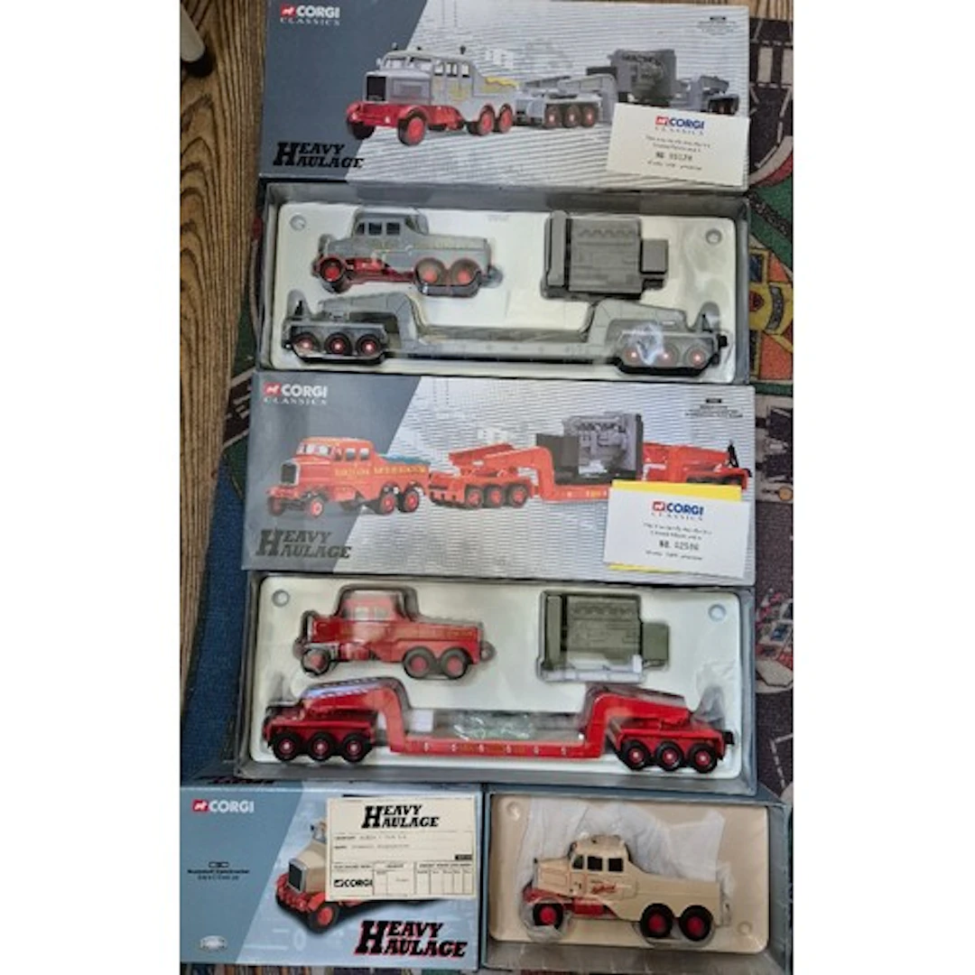 A group of three Corgi Heavy Haulage diecast sets comprising...