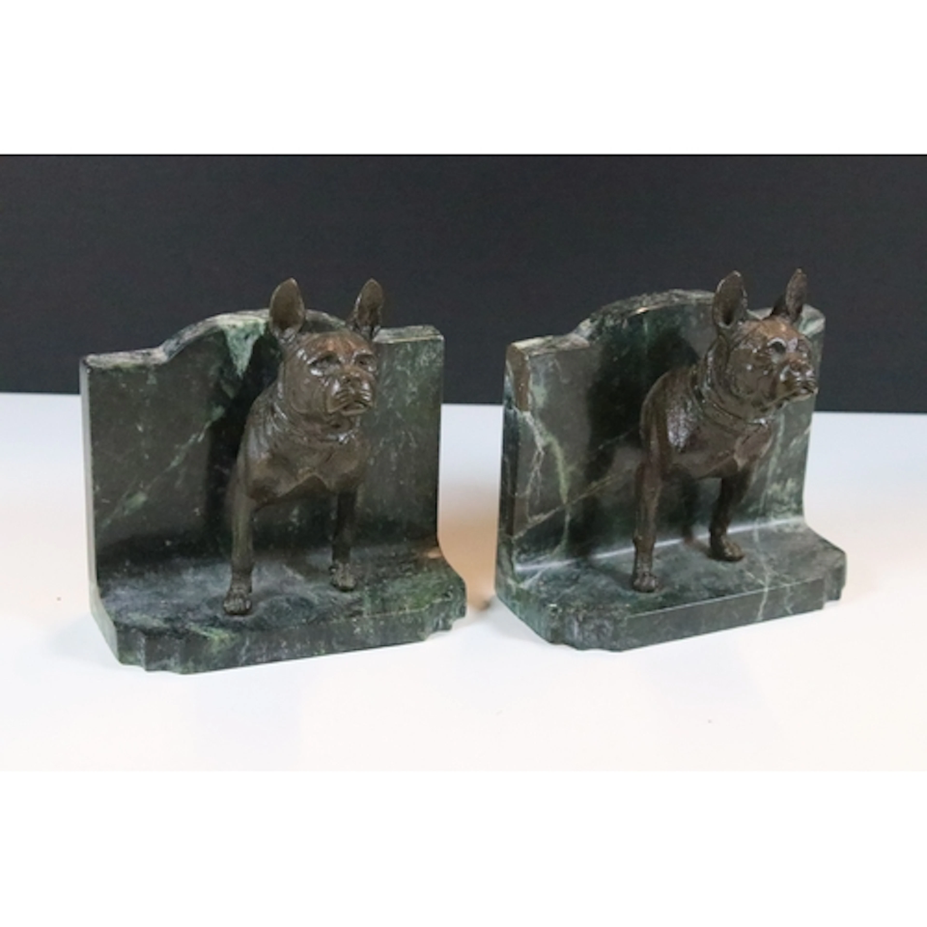 20th century bookends in the form of dogs, possibly French B...