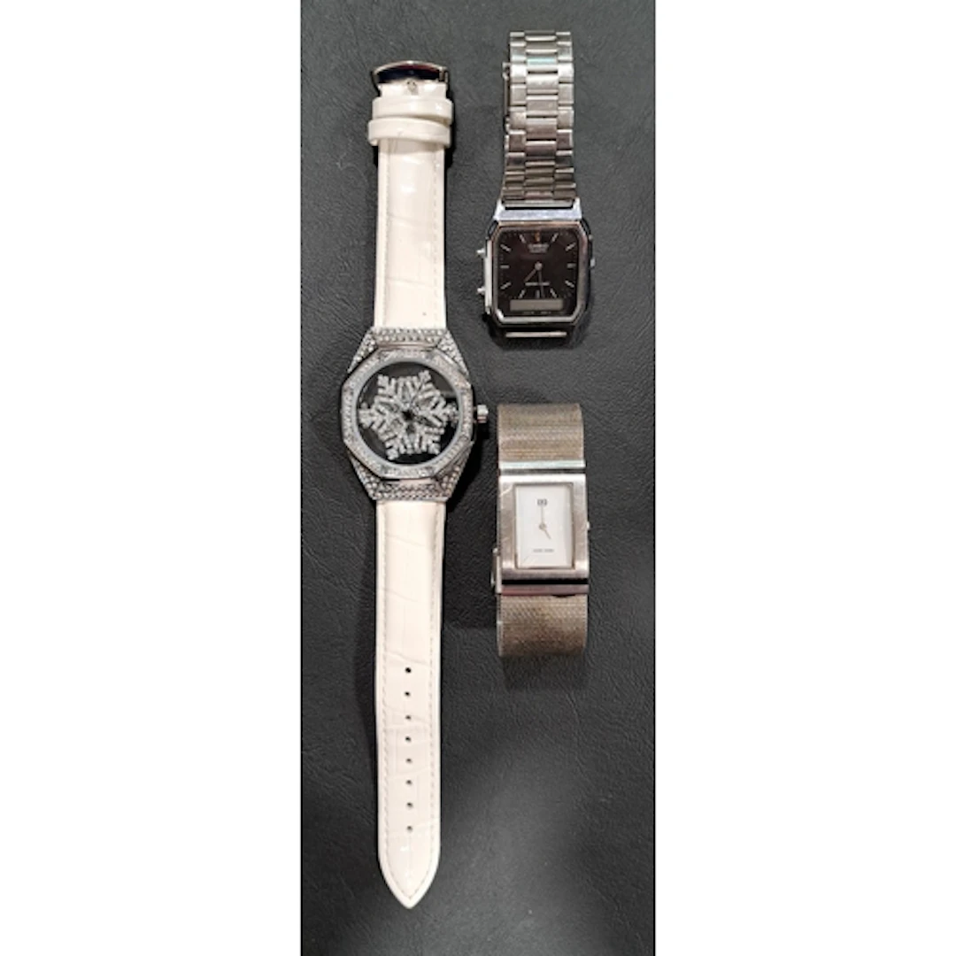 THREE WRISTWATCHES comprising Danish Design (not ticking and...
