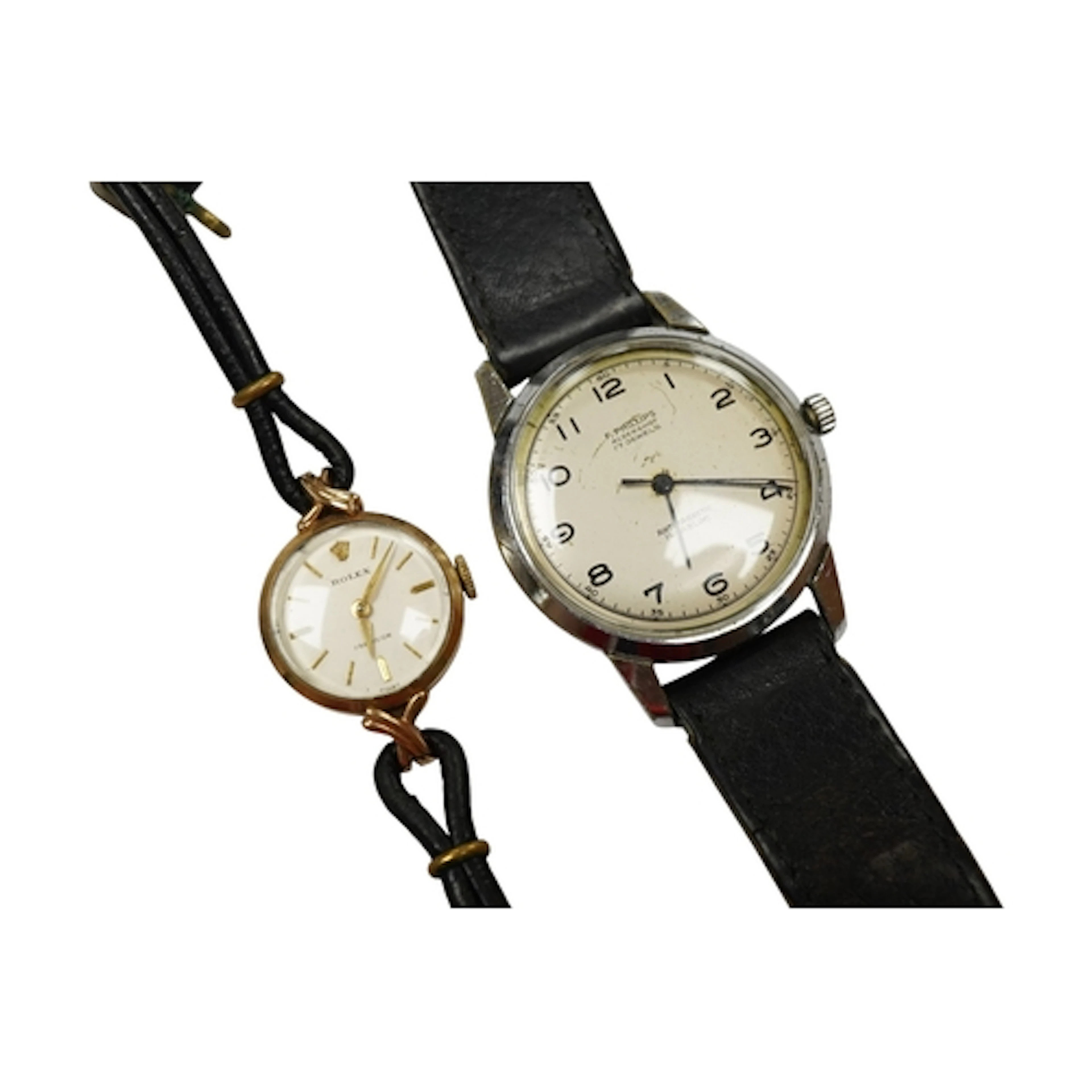 A lady's 9ct gold Rolex Precision manual wind wrist watch, w...