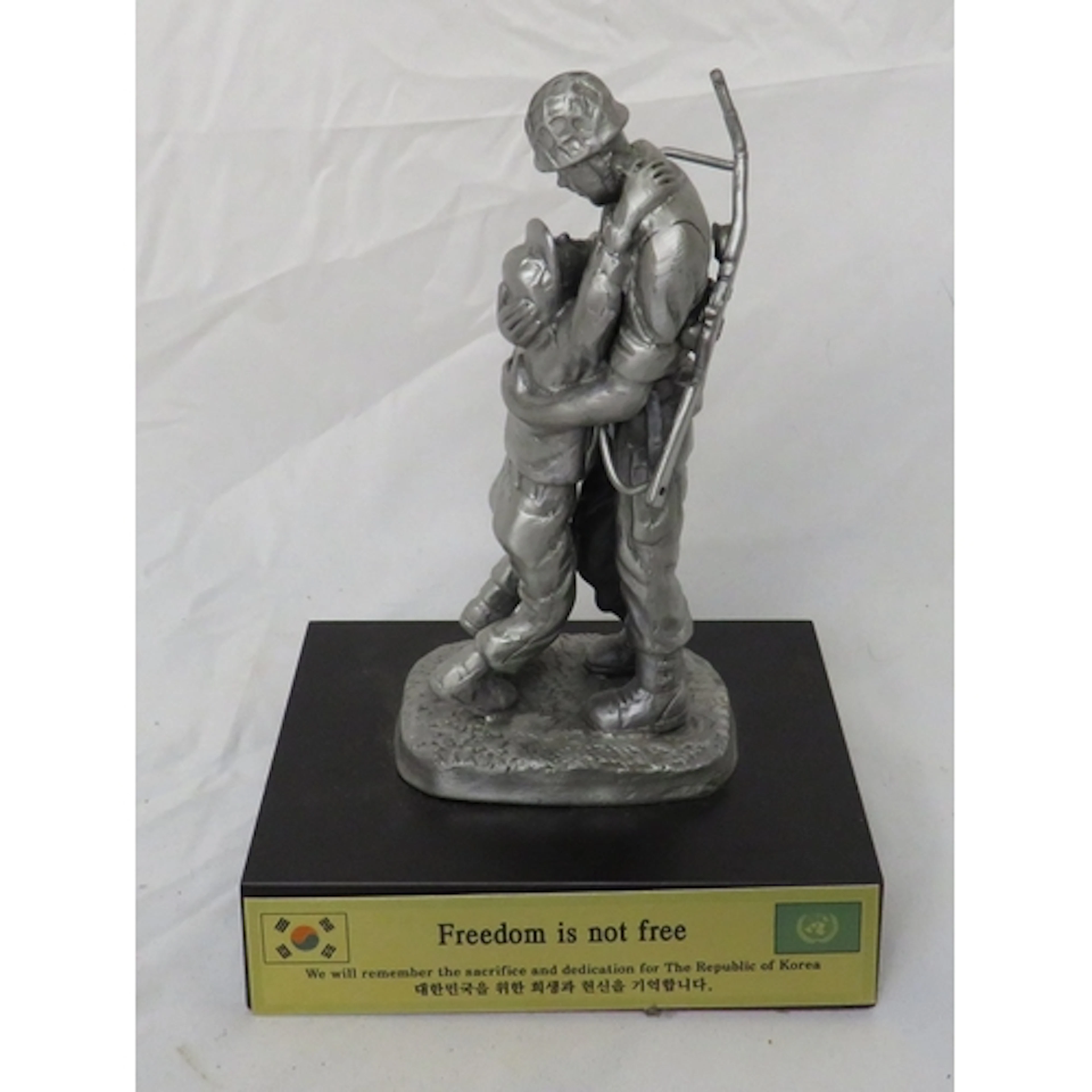 Cast Metal Sculpture 'Freedom Is Not Free' in remembrance of...