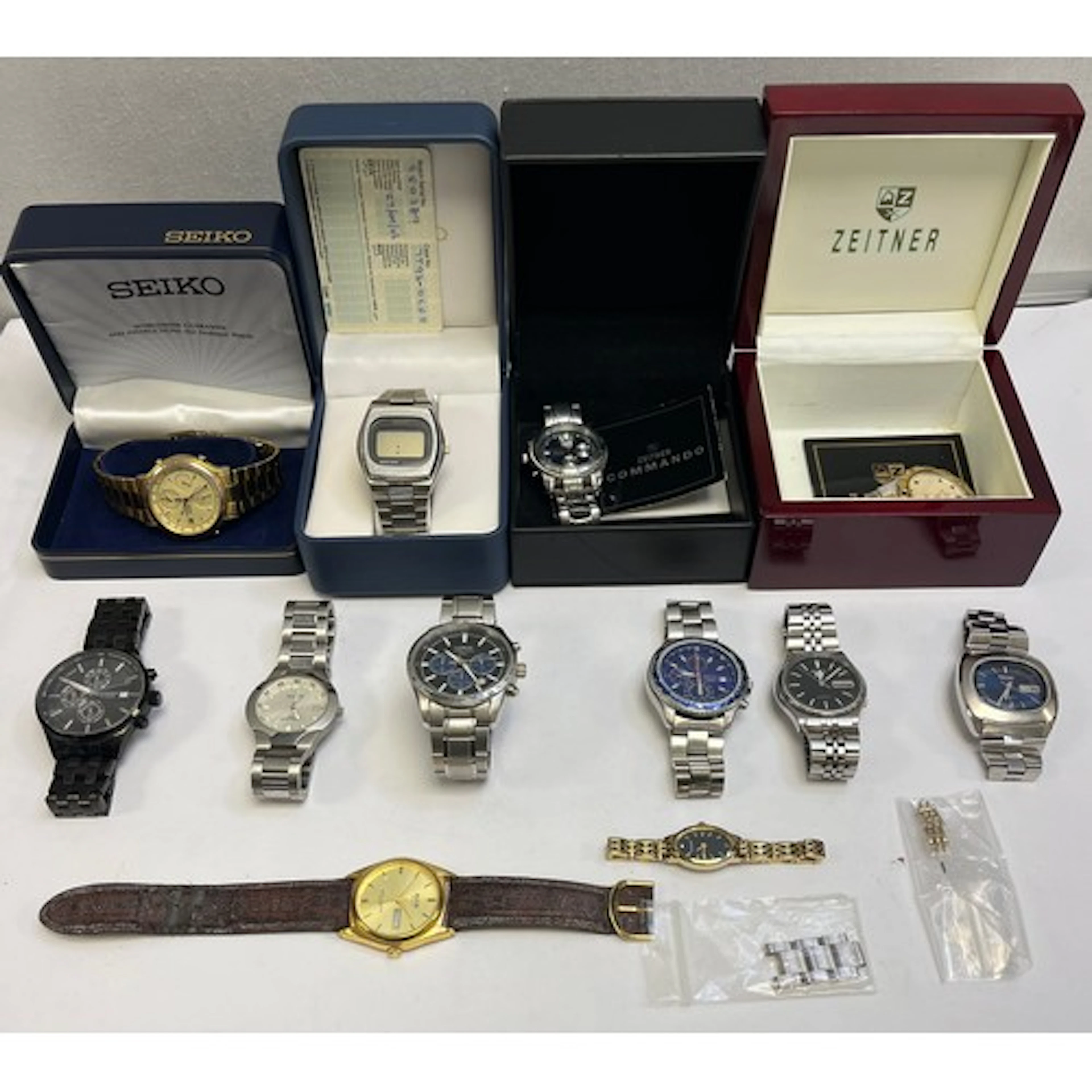 Assorted ladies and gents wrist watches to include seiko and...