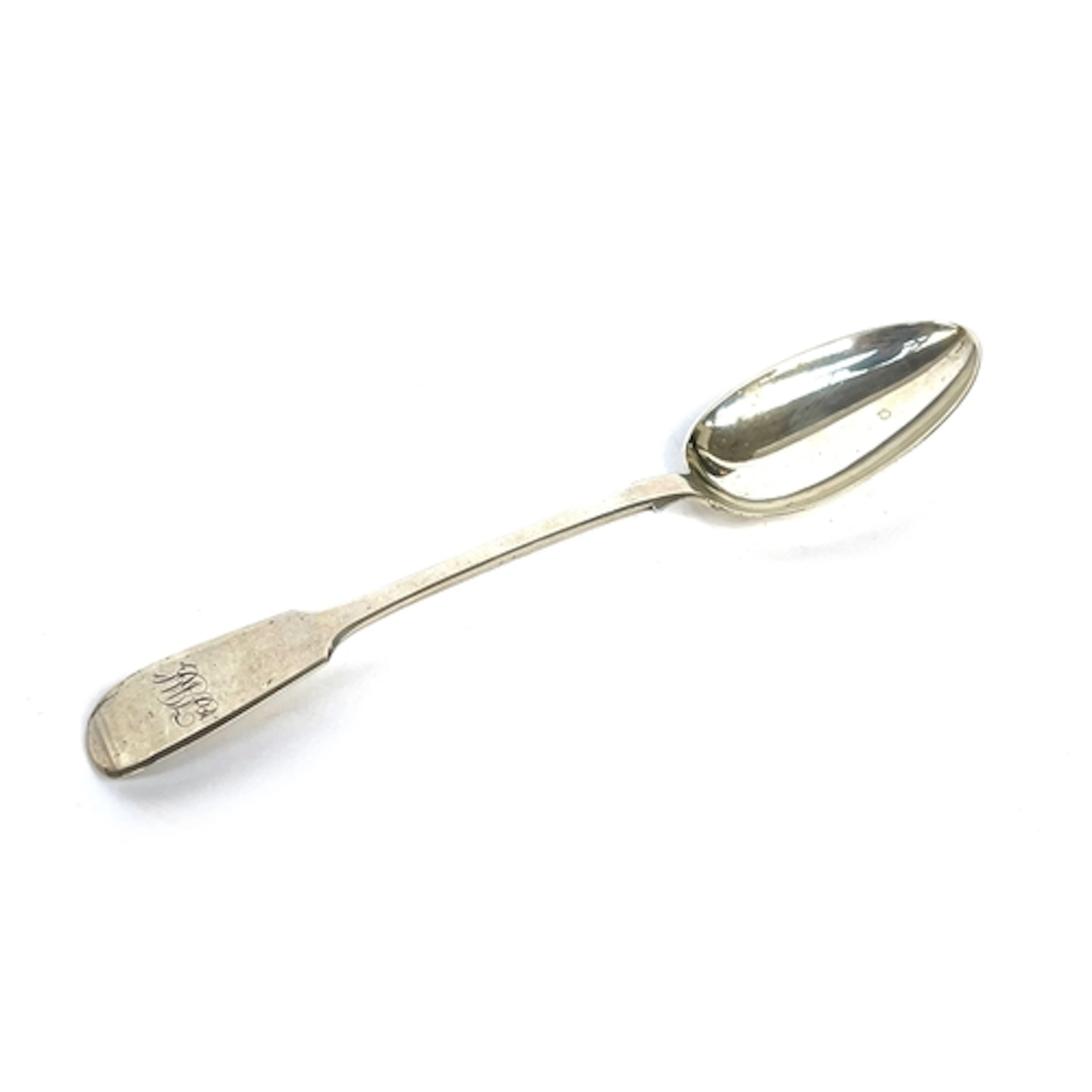 A provincial Victorian fiddle pattern tablespoon by William ...
