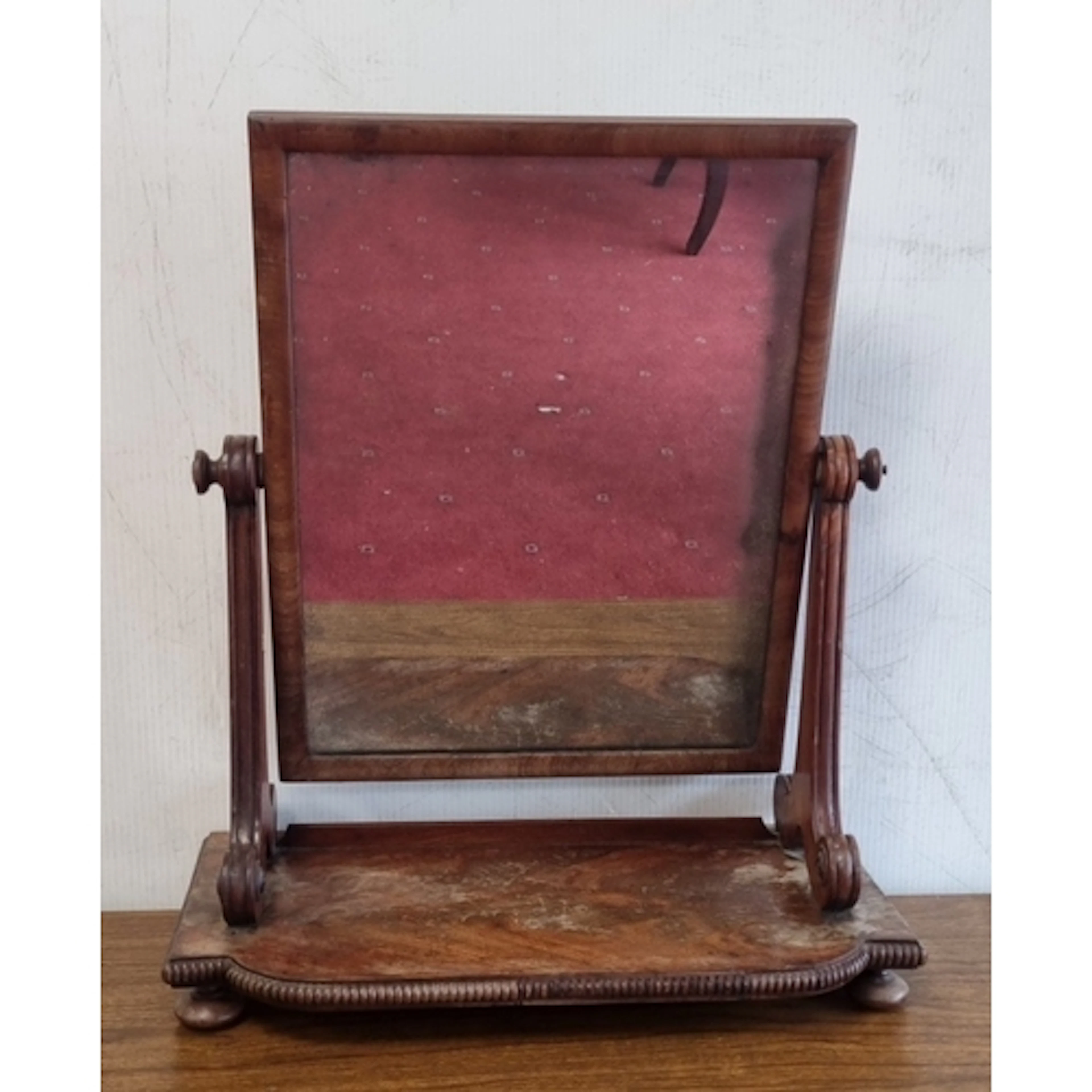 Antique Mahogany dressing/table mirror H:61cm