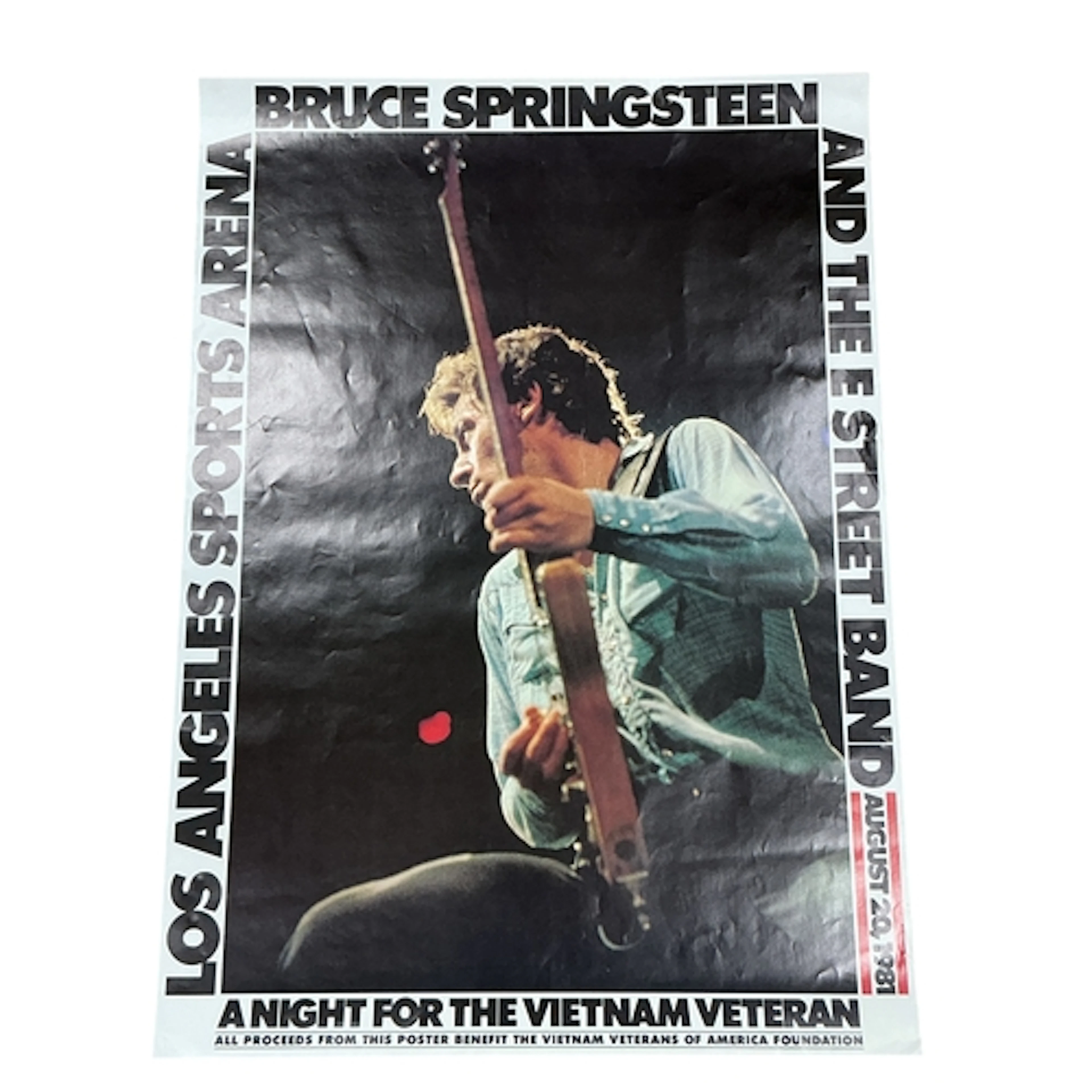 Bruce Springsteen - original poster for the 'Concert for Vie...