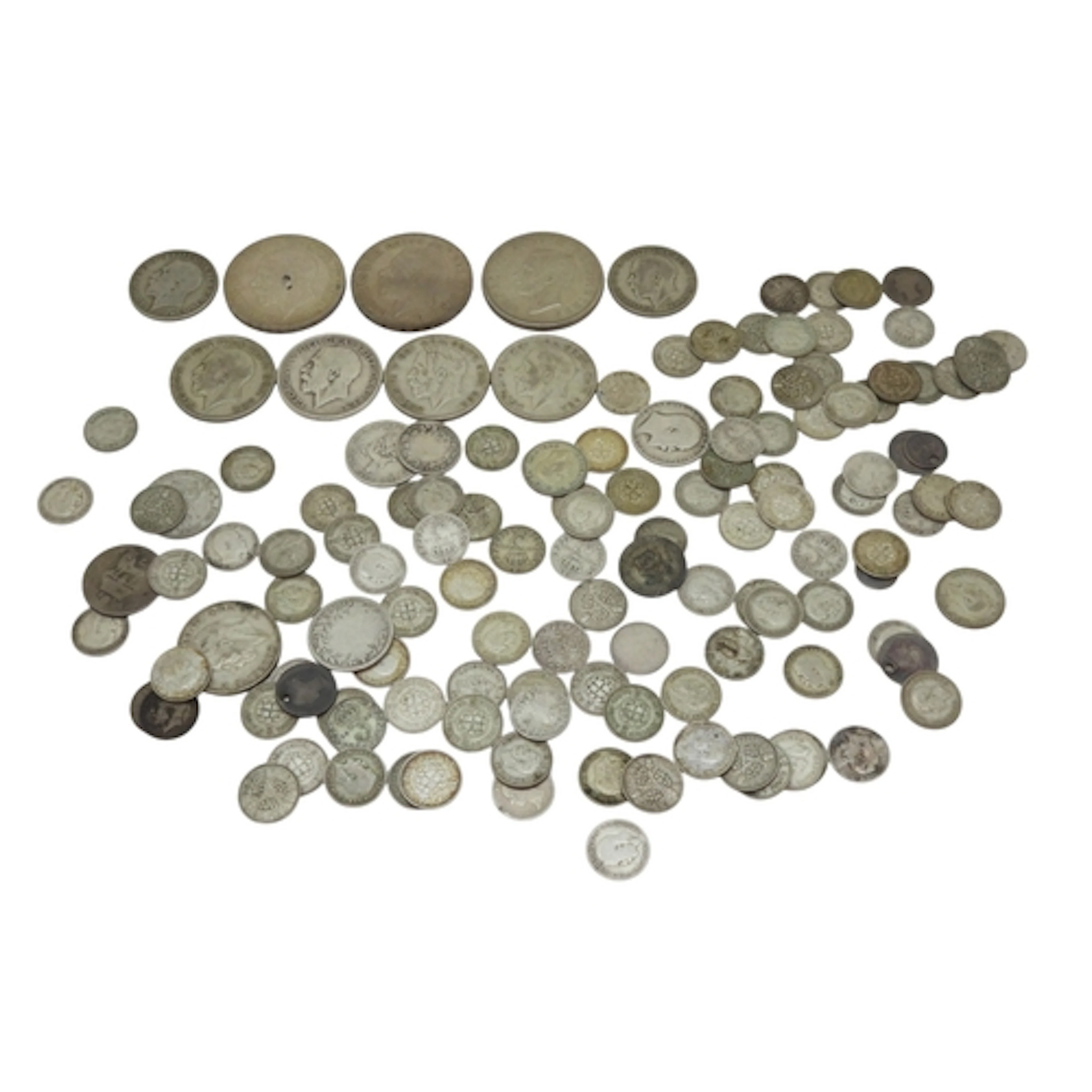 Great Britain mixed coinage to include George V Crown 1935 (...