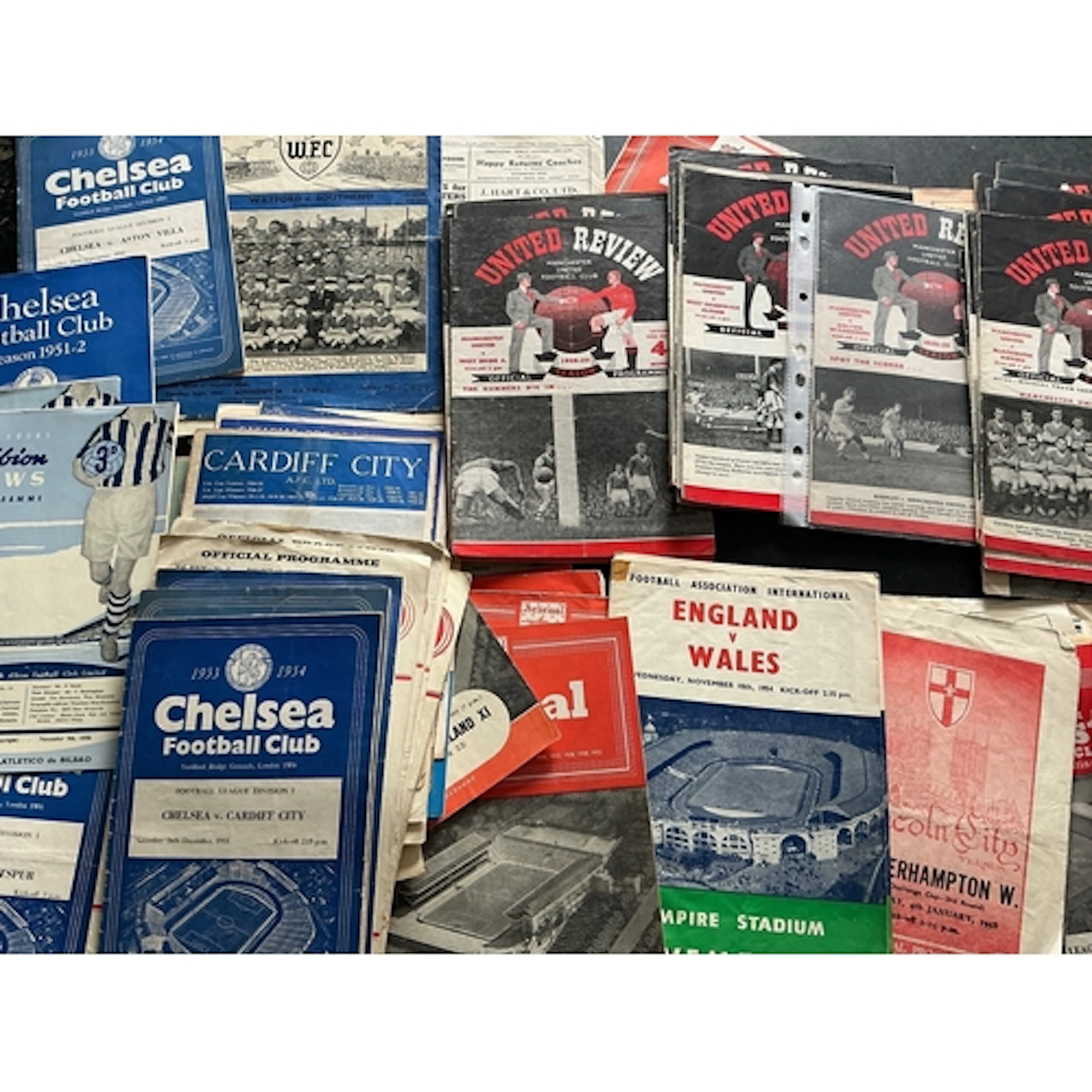1950s Football Programme Collection: Wide range of clubs in ...