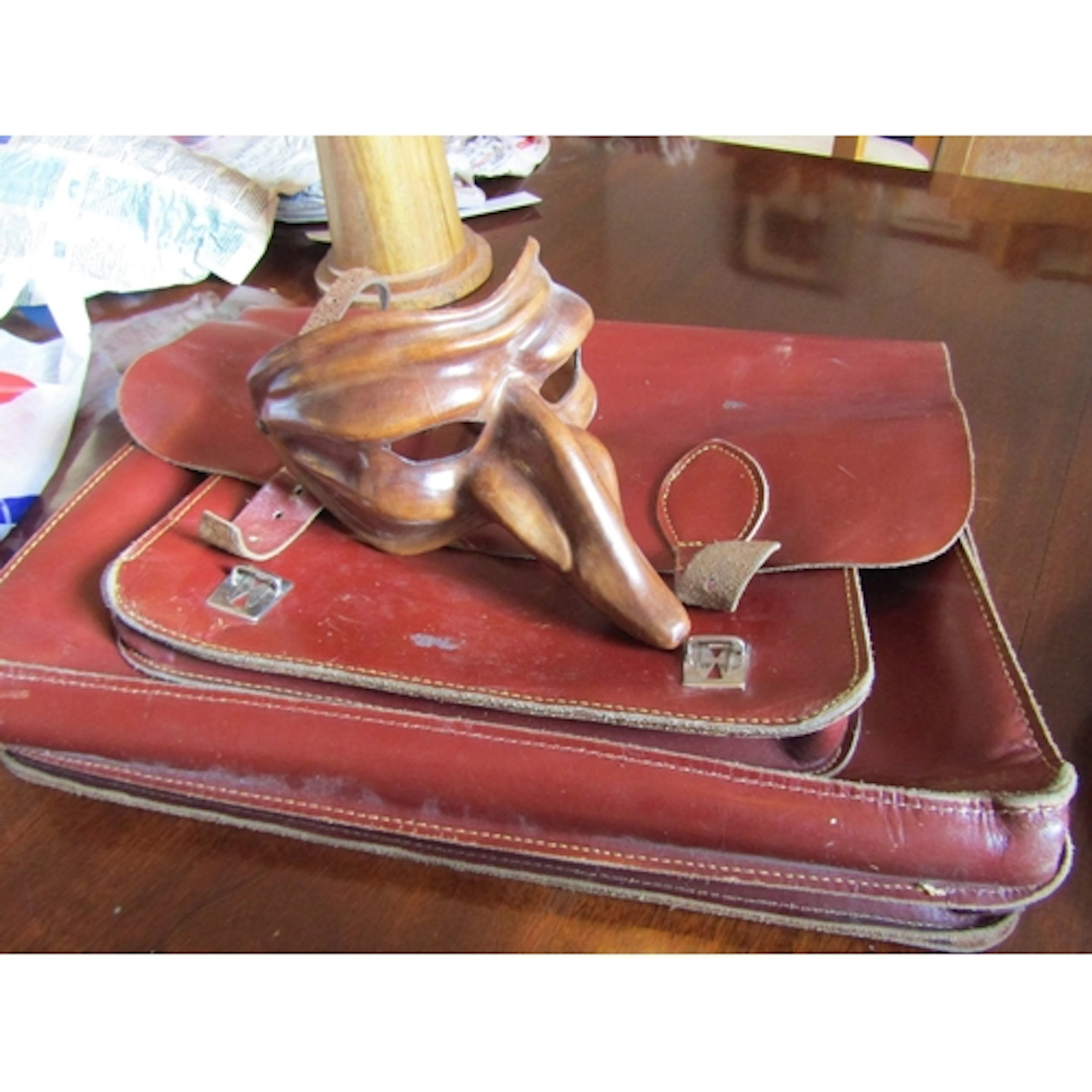 Original Leather Venetian Carnival Mask and Good Quality Lea...