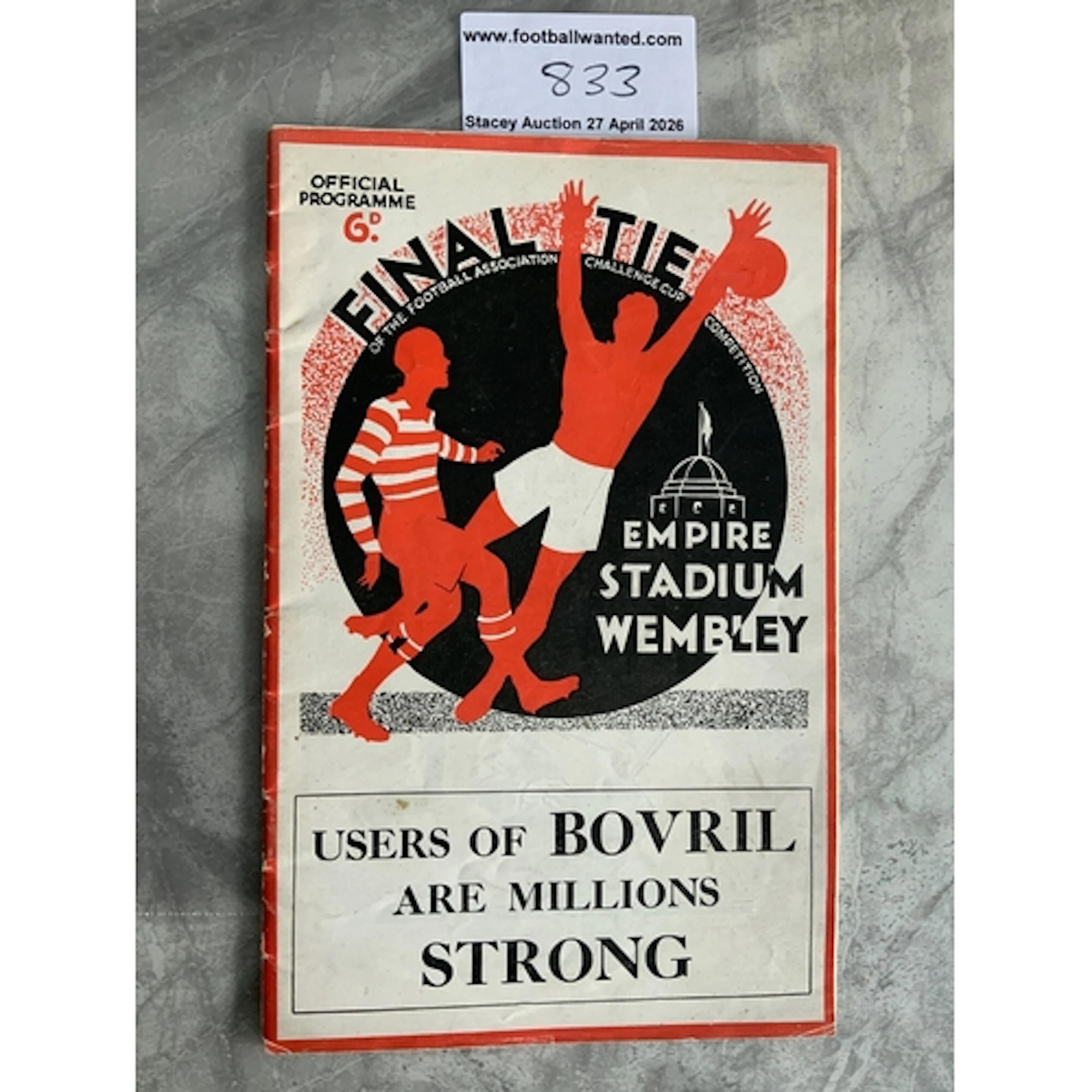 1934 FA Cup Final Football Programme: Portsmouth v Mancheste...