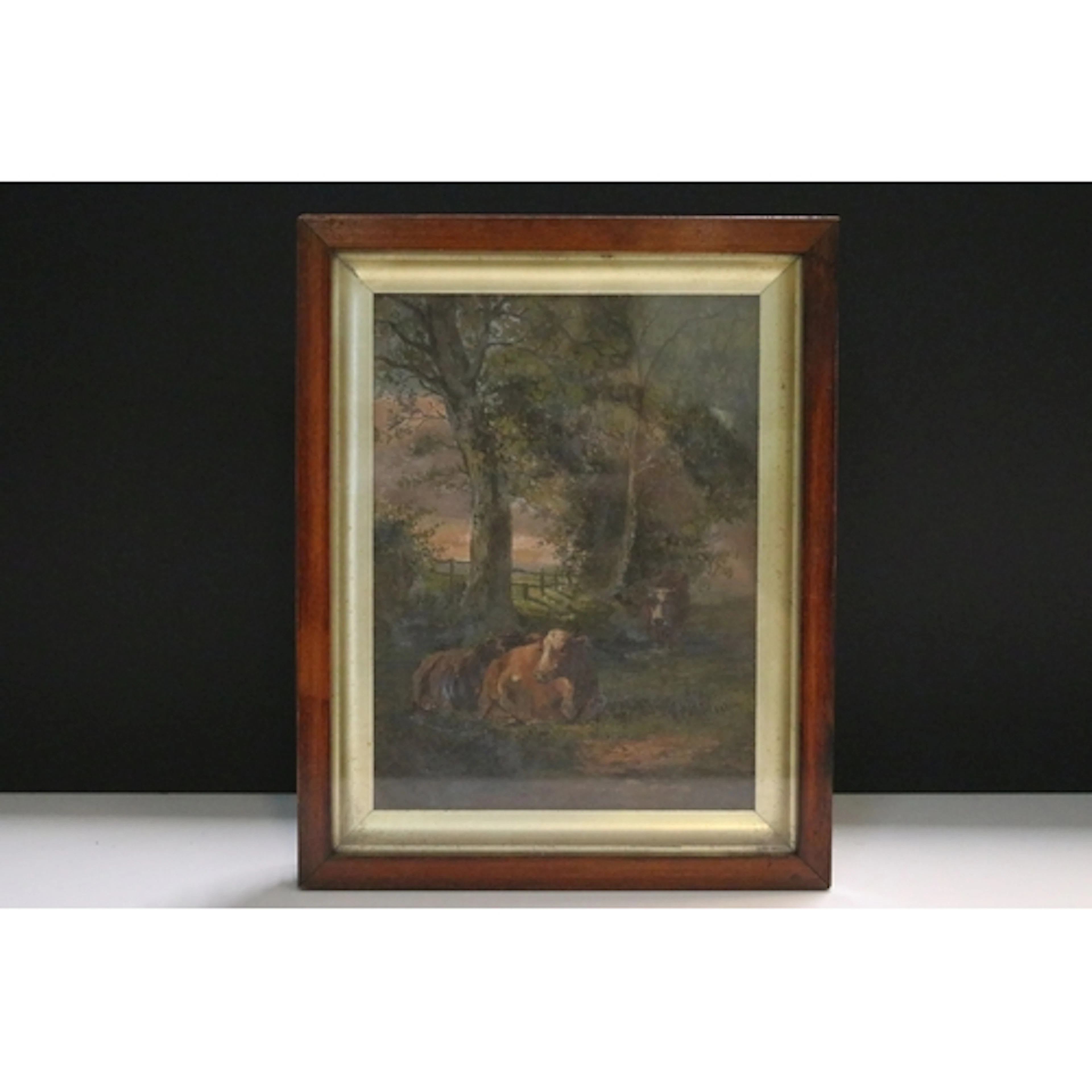 E. Lee (19th century), study of recumbent and standing cows ...