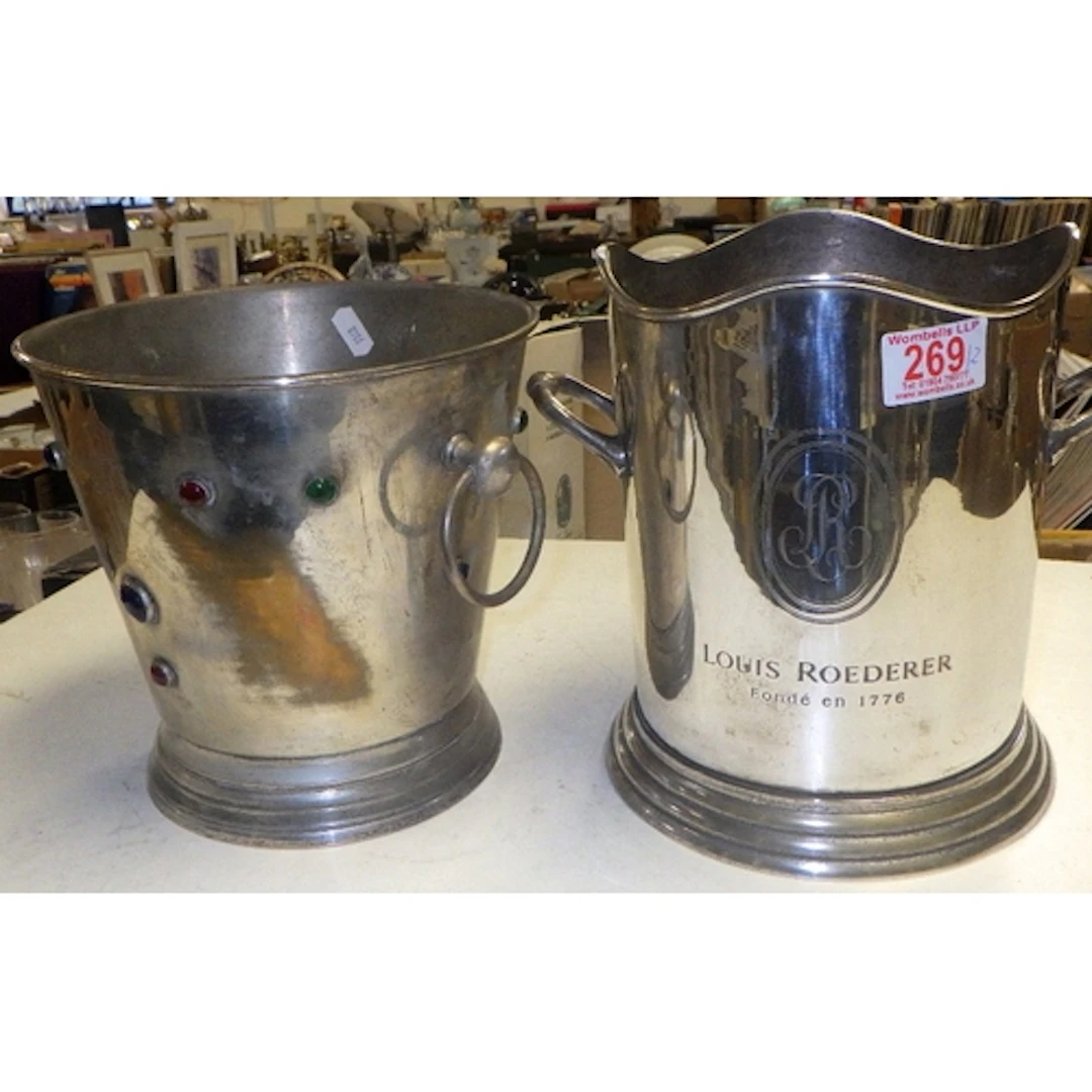 Two plated Champagne buckets (2)