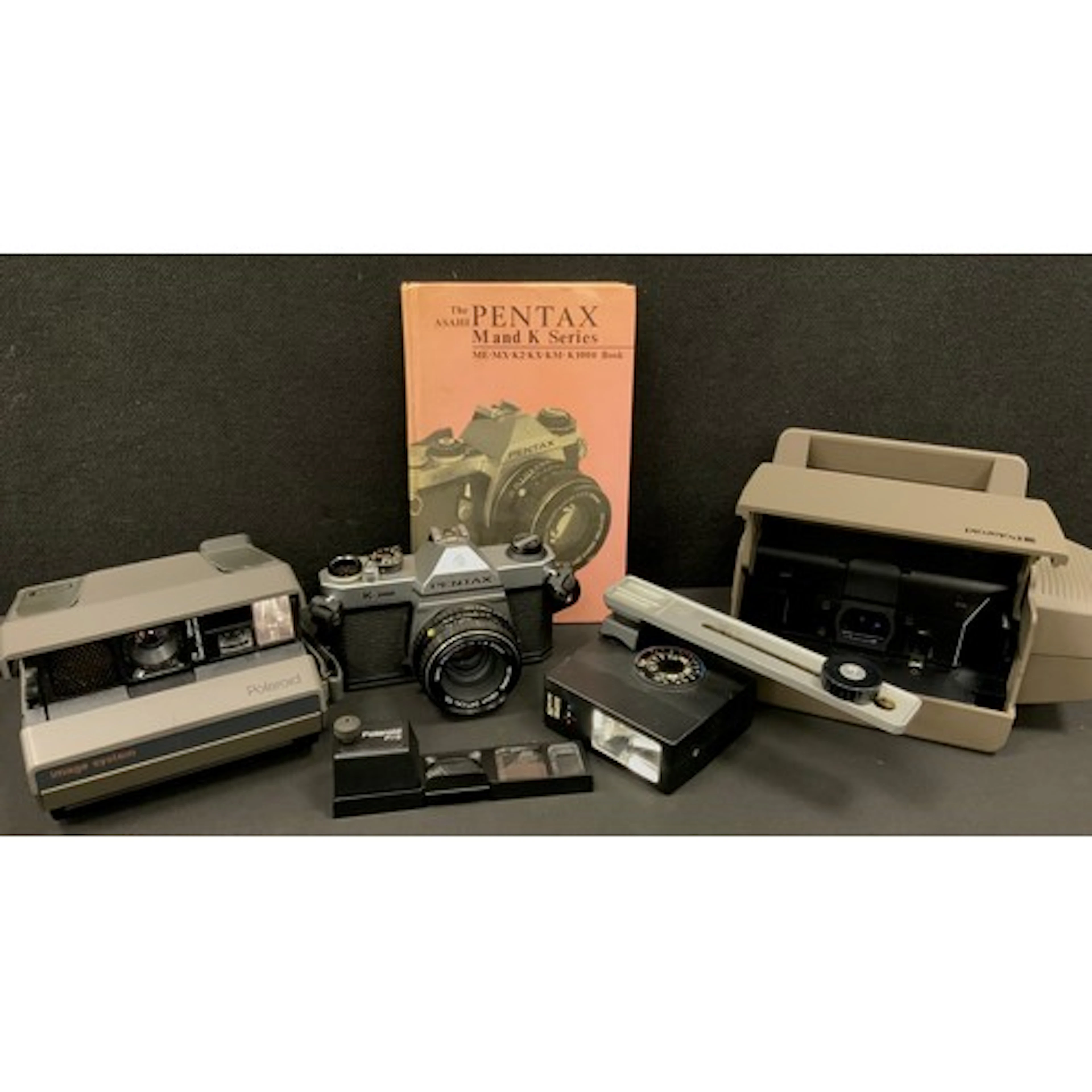 Cameras & Equipment - a Polaroid camera, Polaroid close up s...