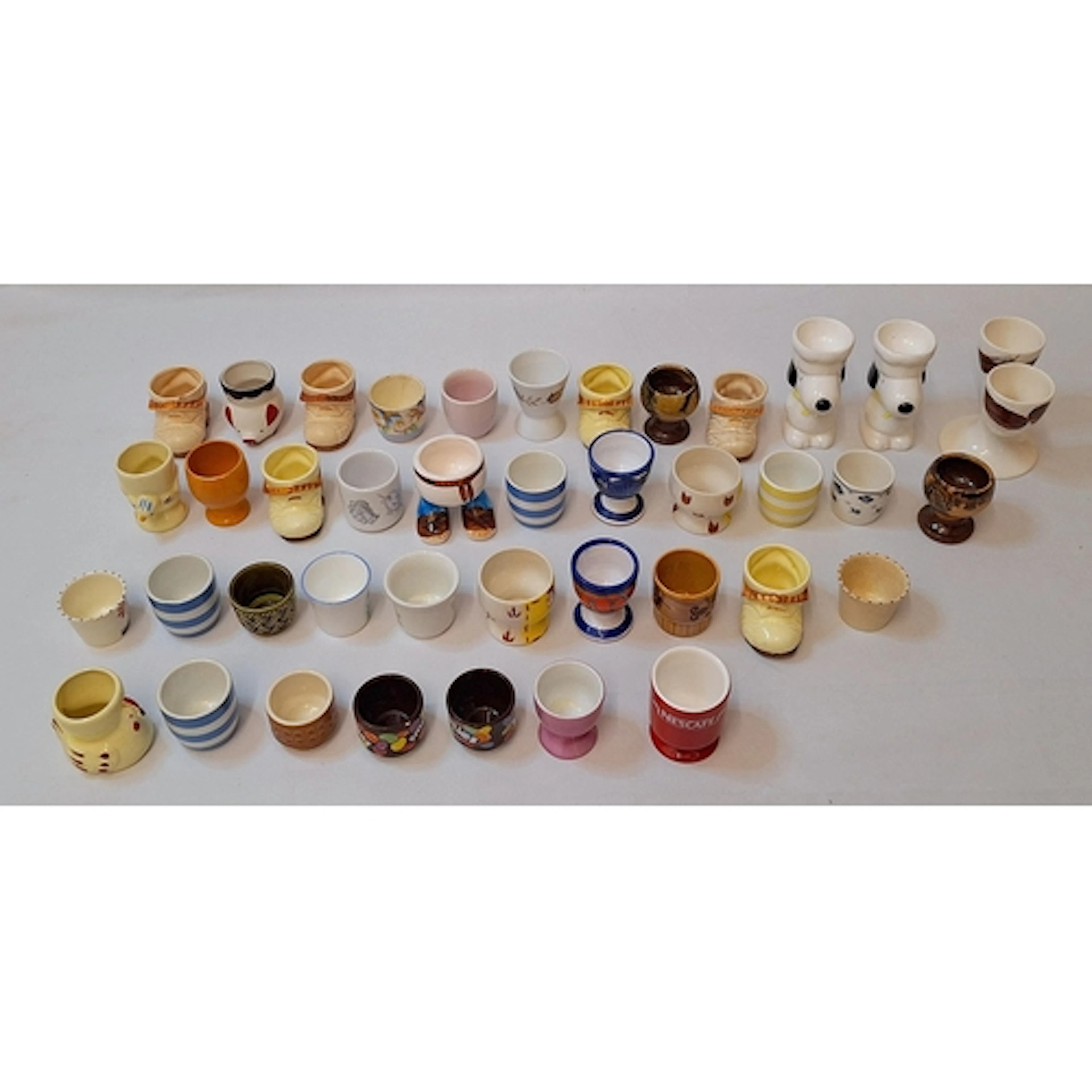 Vintage Ceramic Egg Cups incl. Cornish blue, TG Green, in th...