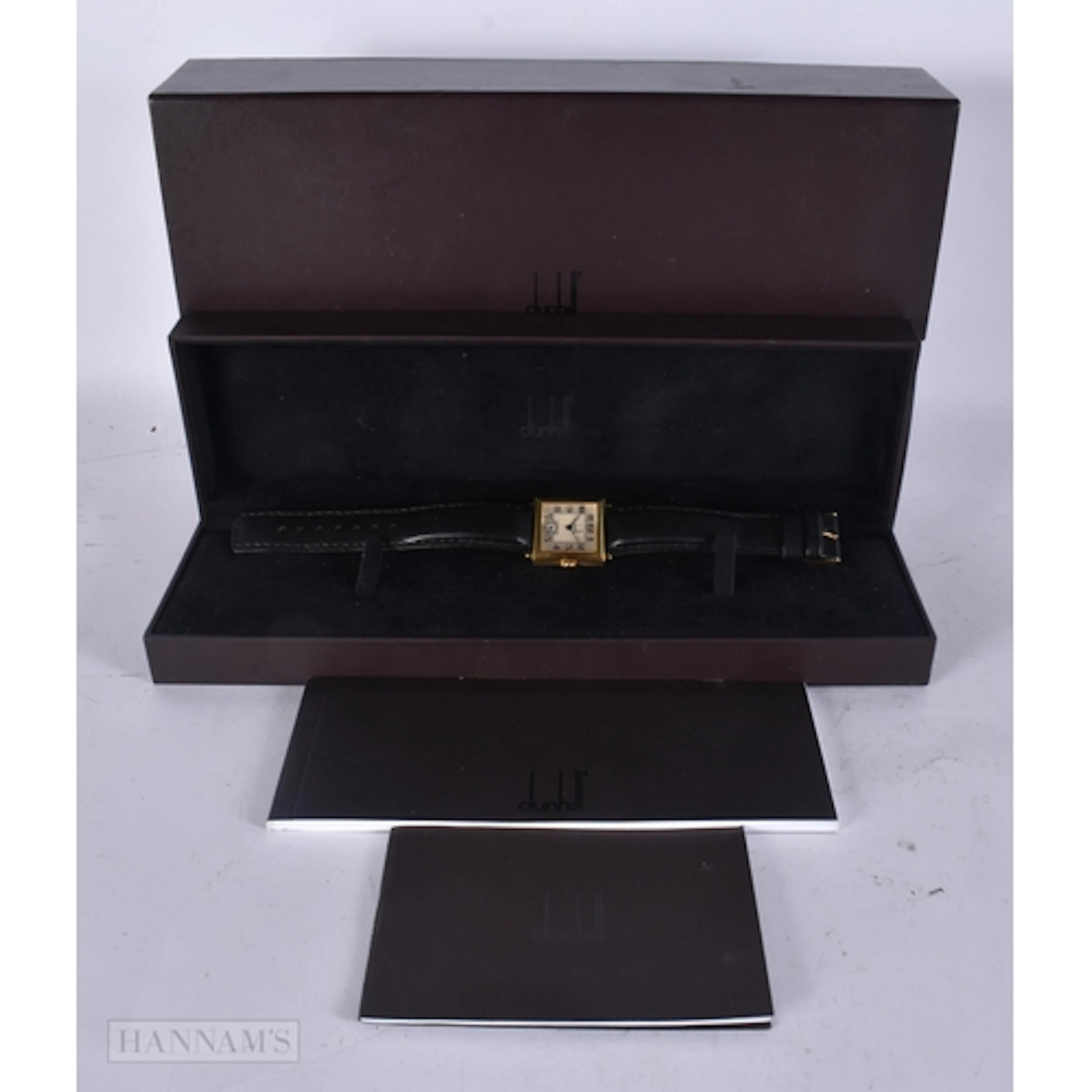 AN 18CT GOLD LIMITED EDITION DUNHILL WRIST WATCH No 74/250, ...