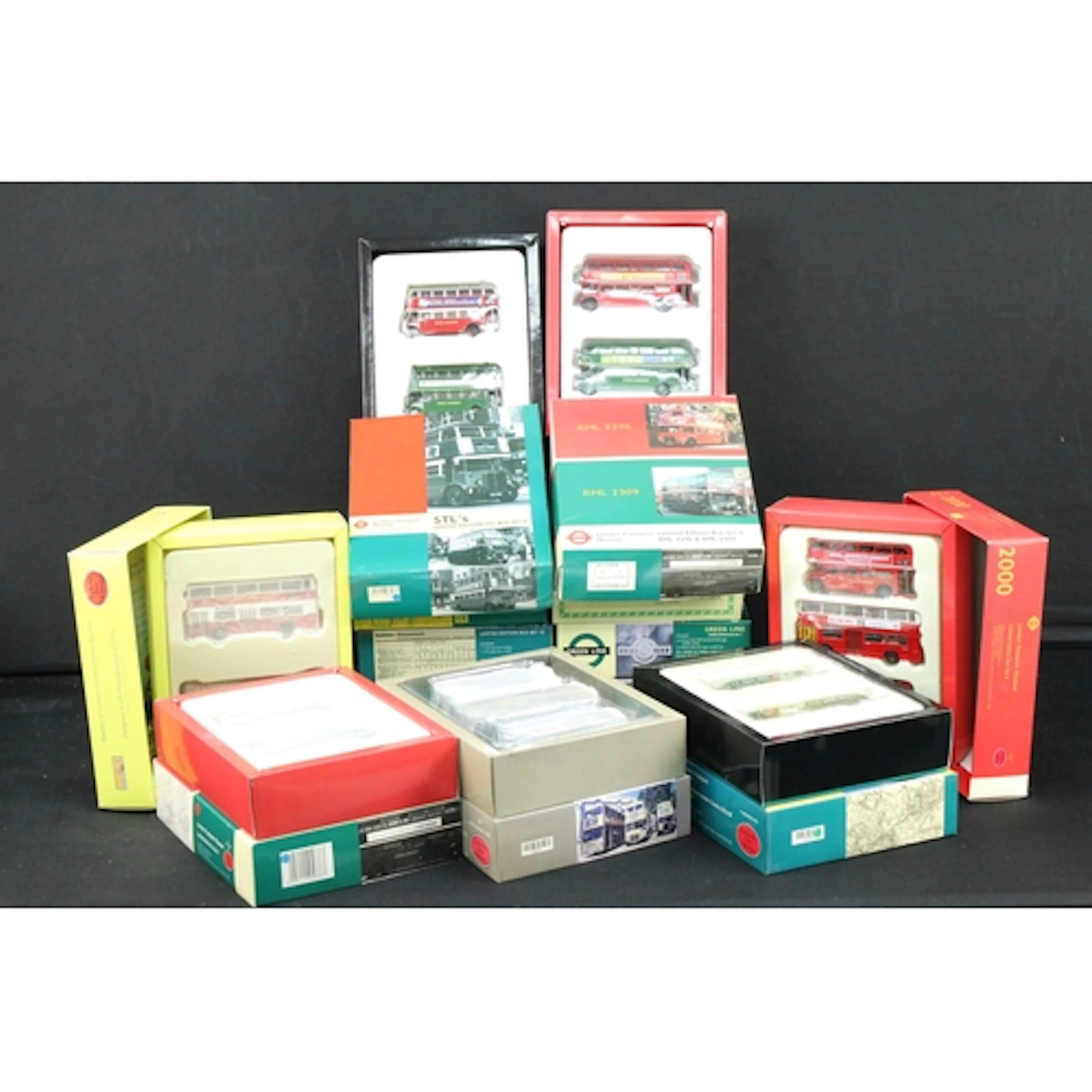 15 Boxed EFE Exclusive First Editions diecast model bus sets...