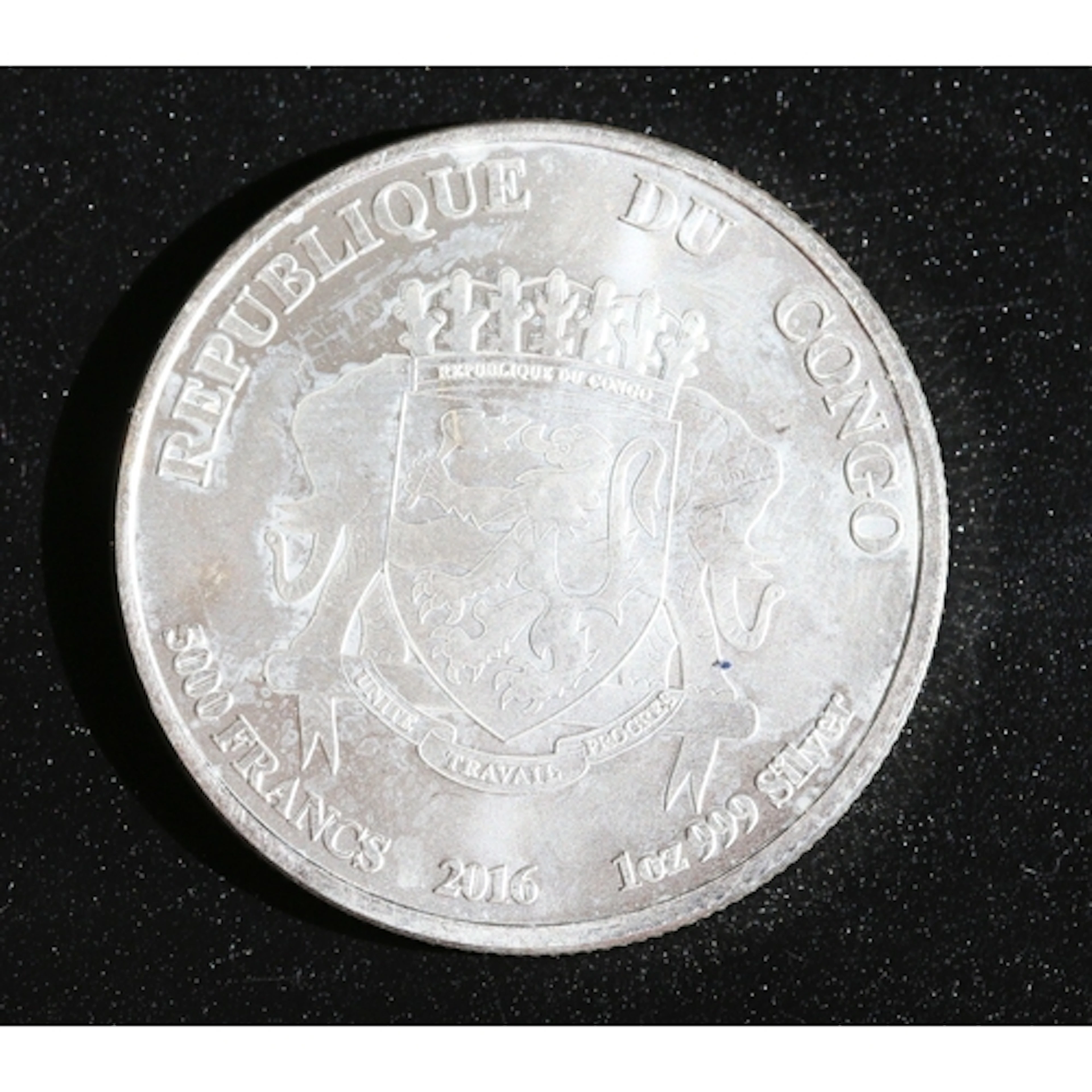 1 Ounce Fine 999.9 Silver Commemorative 5000 Francs Coin 'Af...
