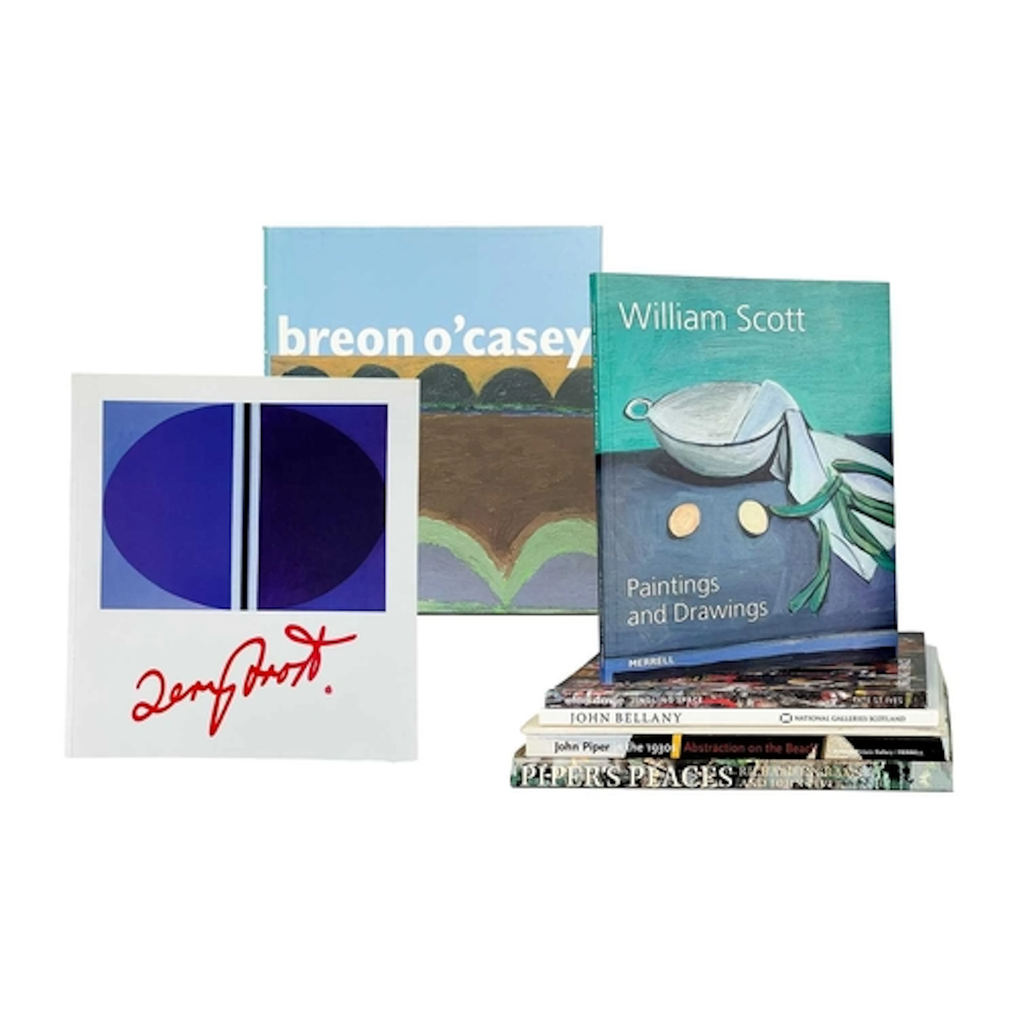 (Art Catalogues) Eight works Brian Fallon and Breon O'Casey....