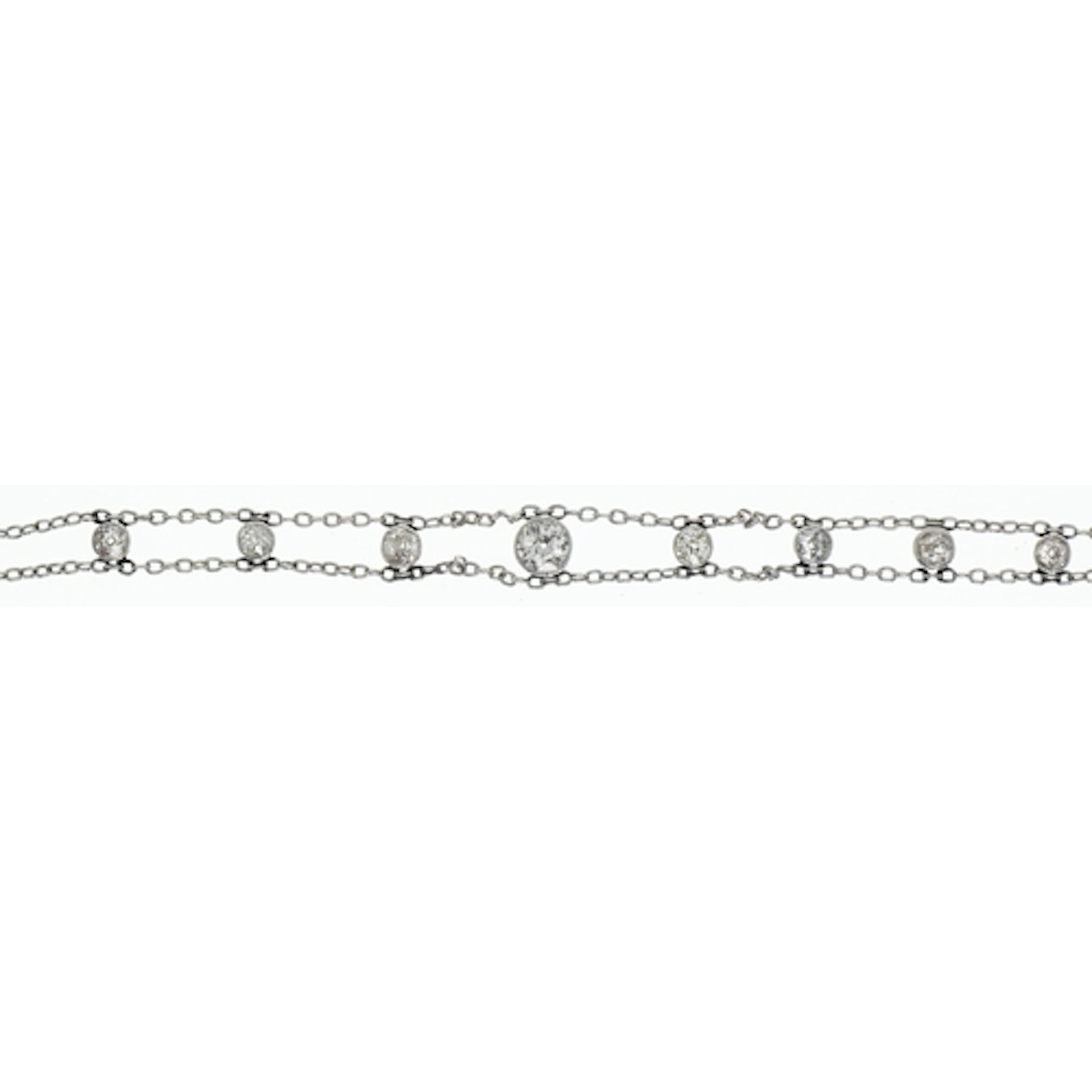 Diamond bracelet, early 20th century, millegrain-set with th...