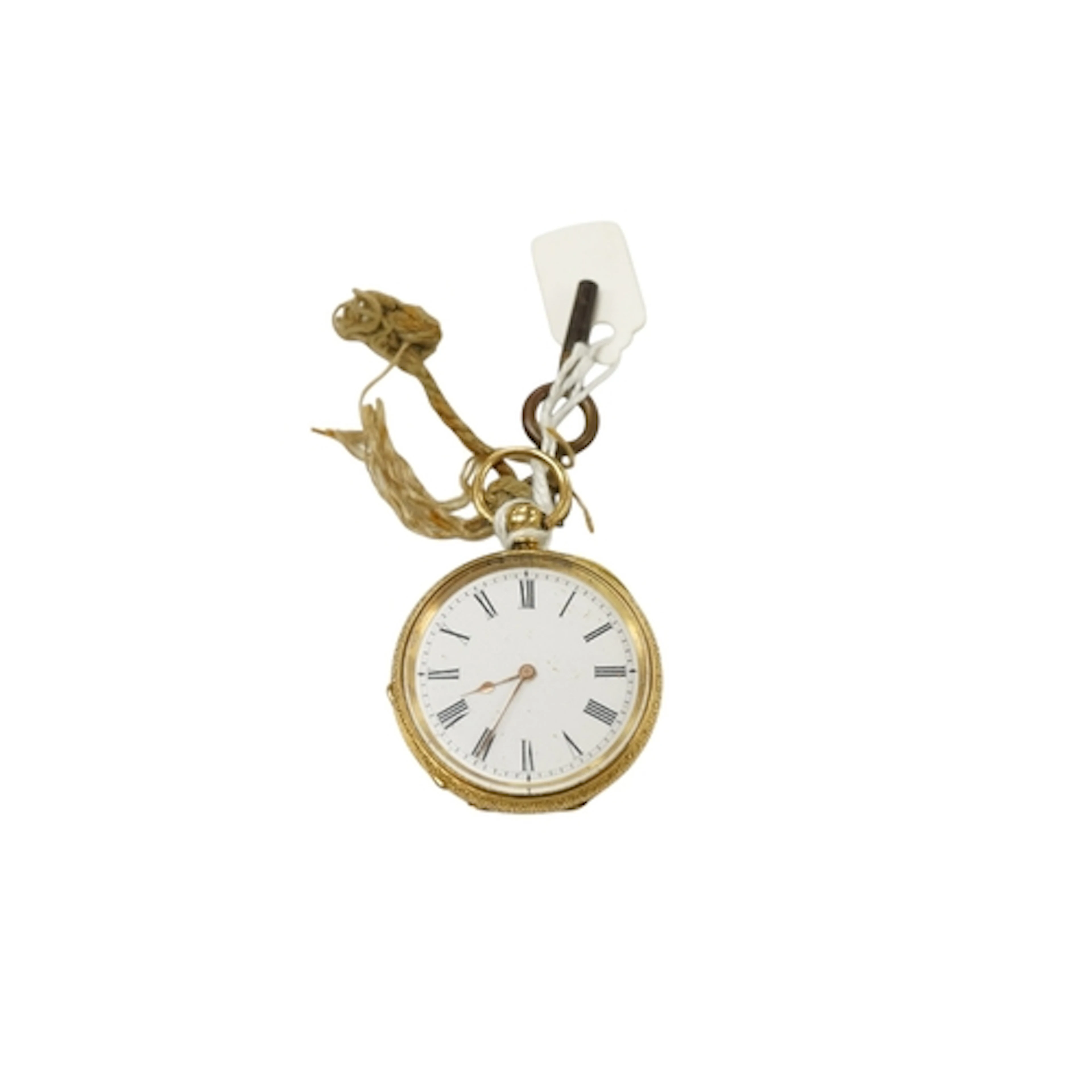 A late 19th/early 20th century continental engraved 18k open...