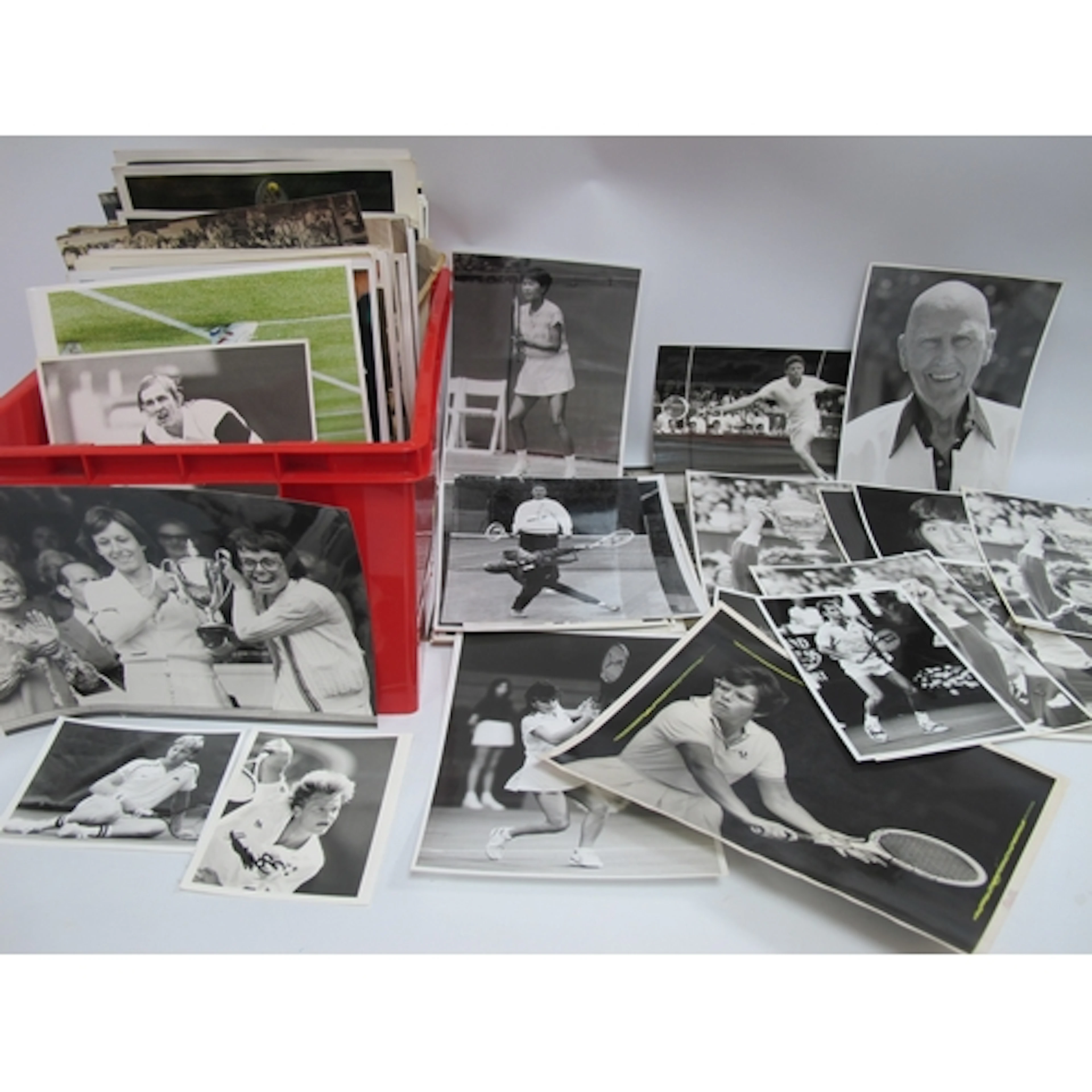 Tennis Press Photos/Prints including - Becker, King, Navrati...