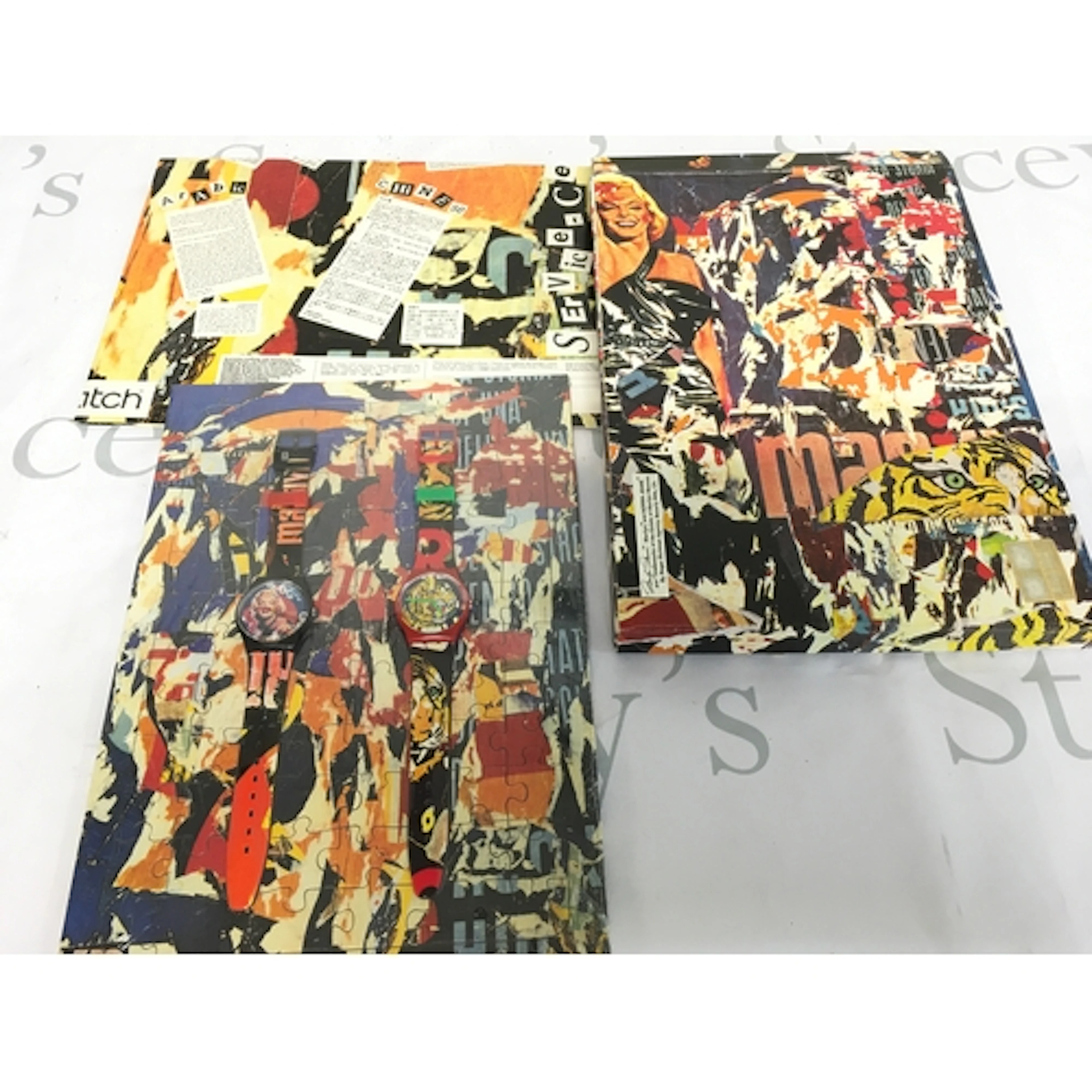 1994 limited edition Swatch "Art Special" set (GZS04) design...