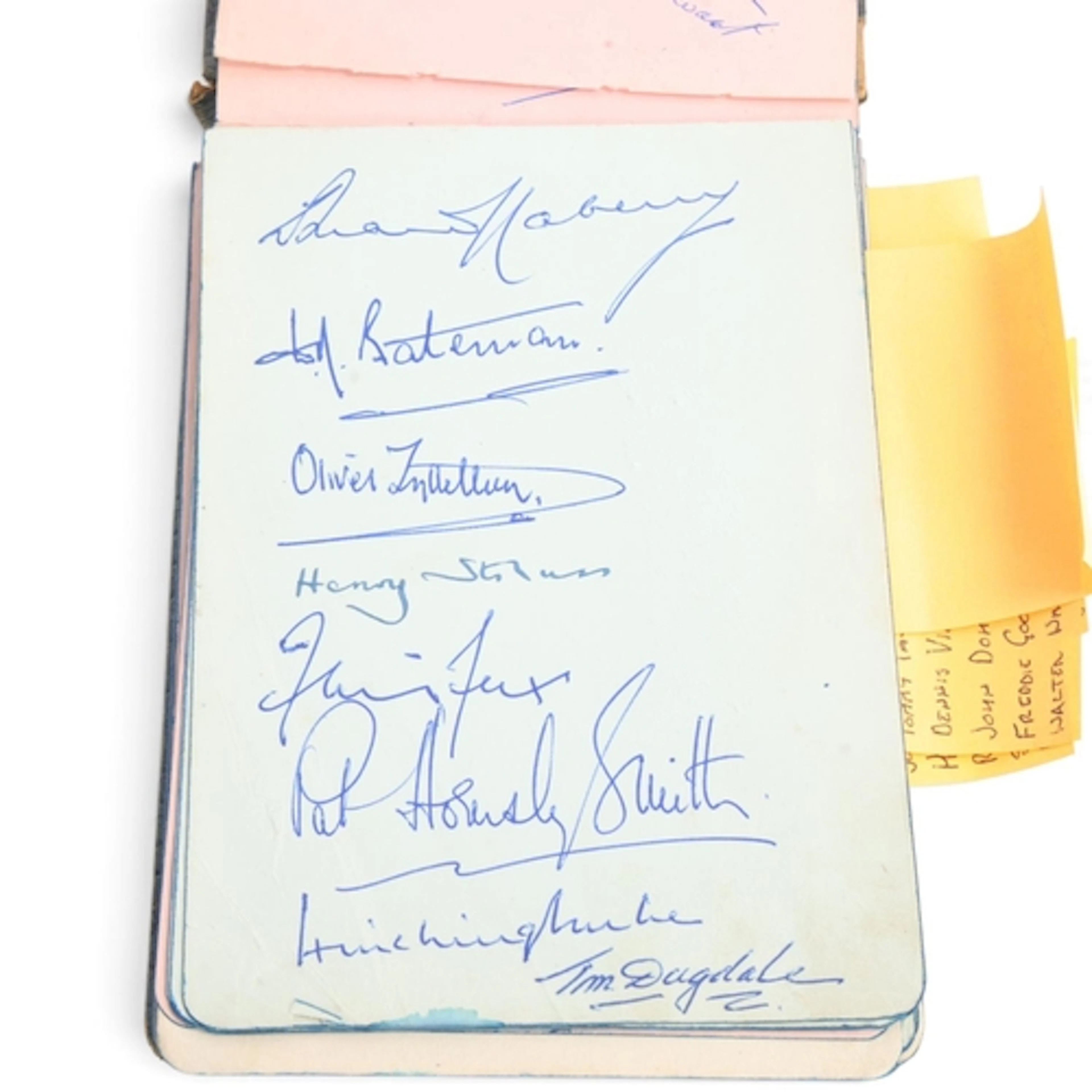 Sporting Interest - A 1950 autograph album with many signatu...