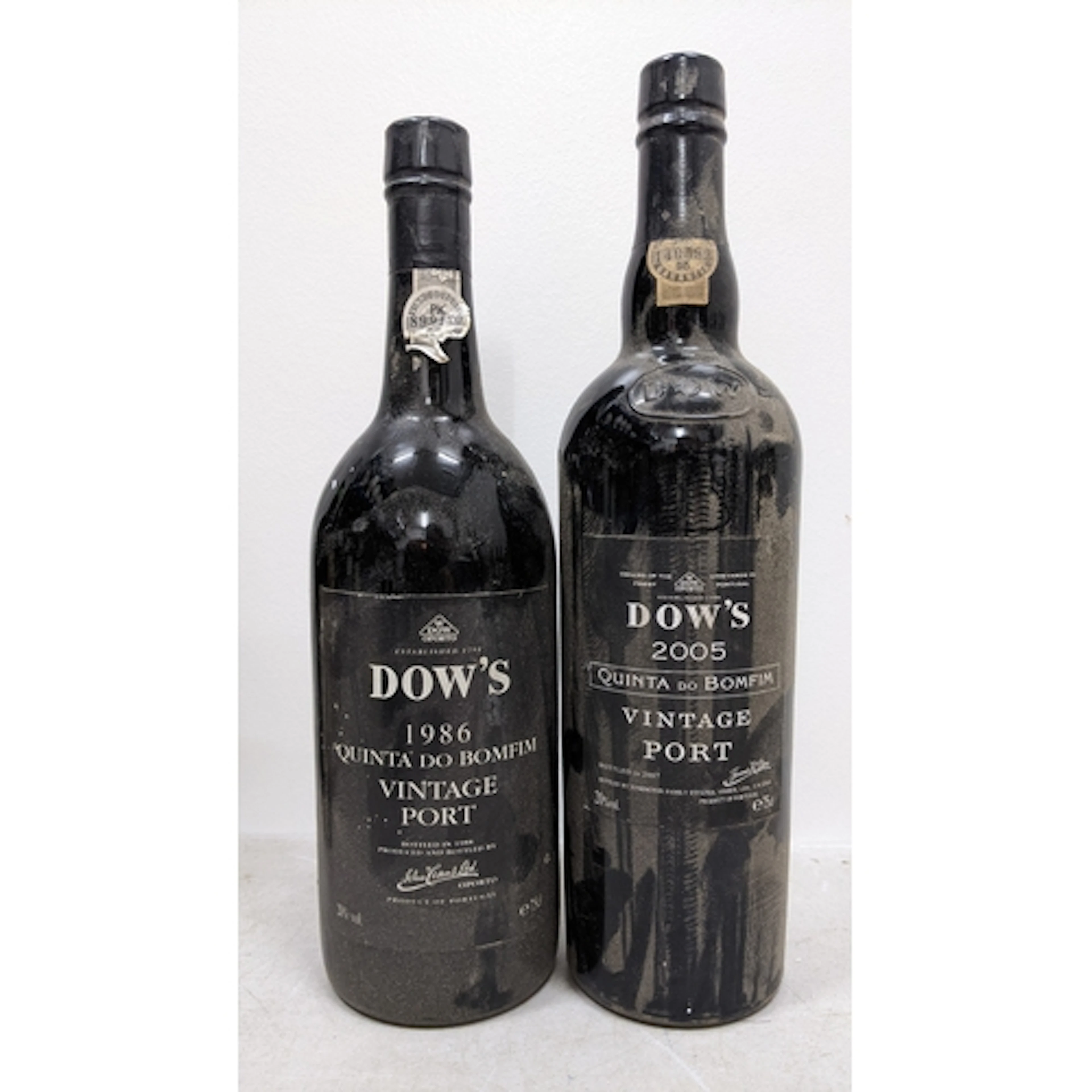 Two bottles of Dow’s Quinta do Bomfim Vintage Port, comprisi...