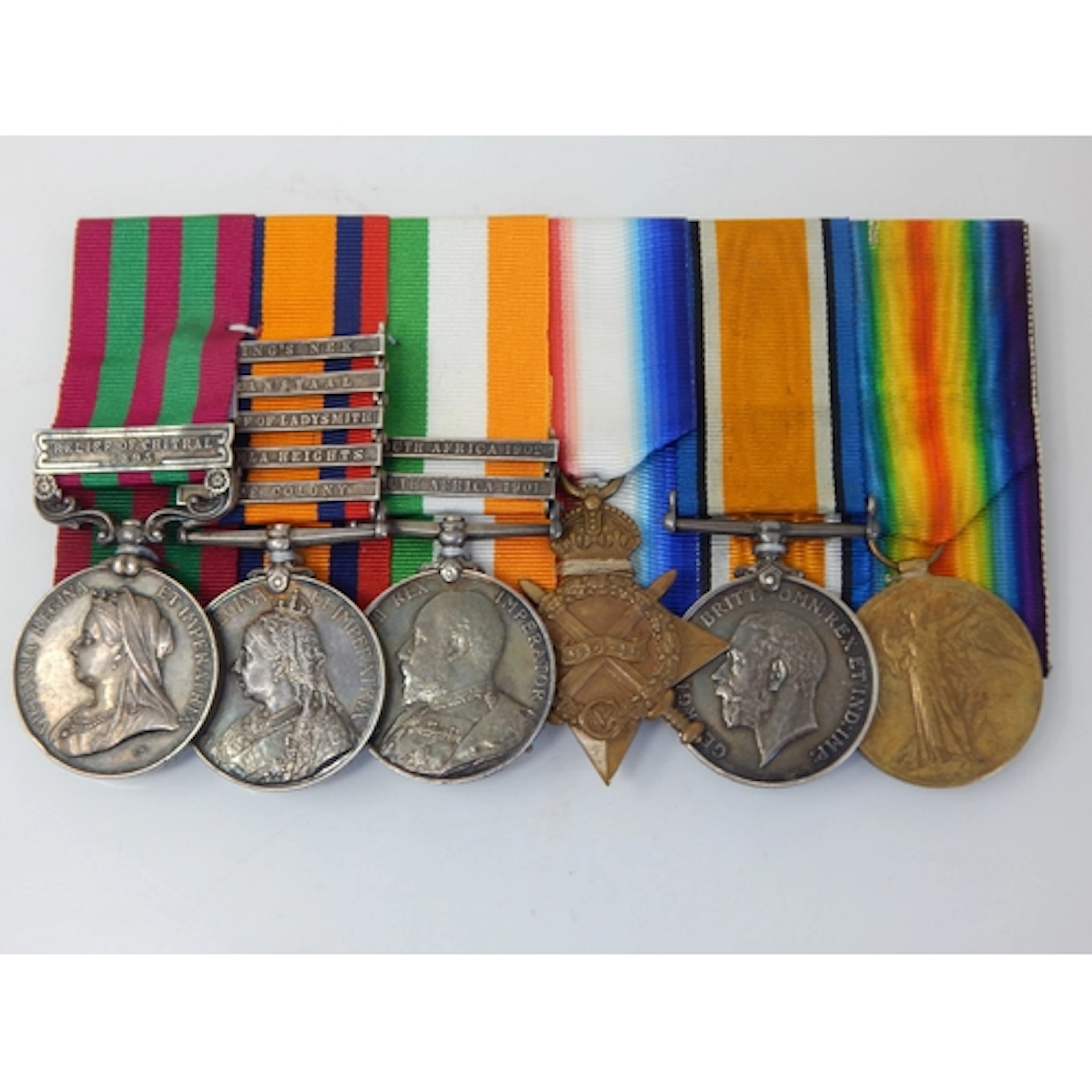 India Medal with Clasp for Relief of Chitral 1895 + Boer War...