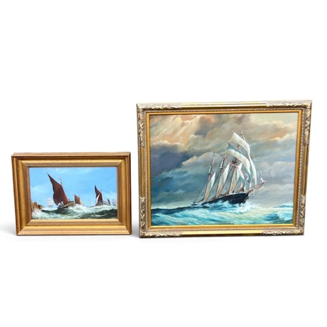 JOHN BENTHAM-DINSDALE (BRITISH, 1927-2008): SAILING VESSELS ...