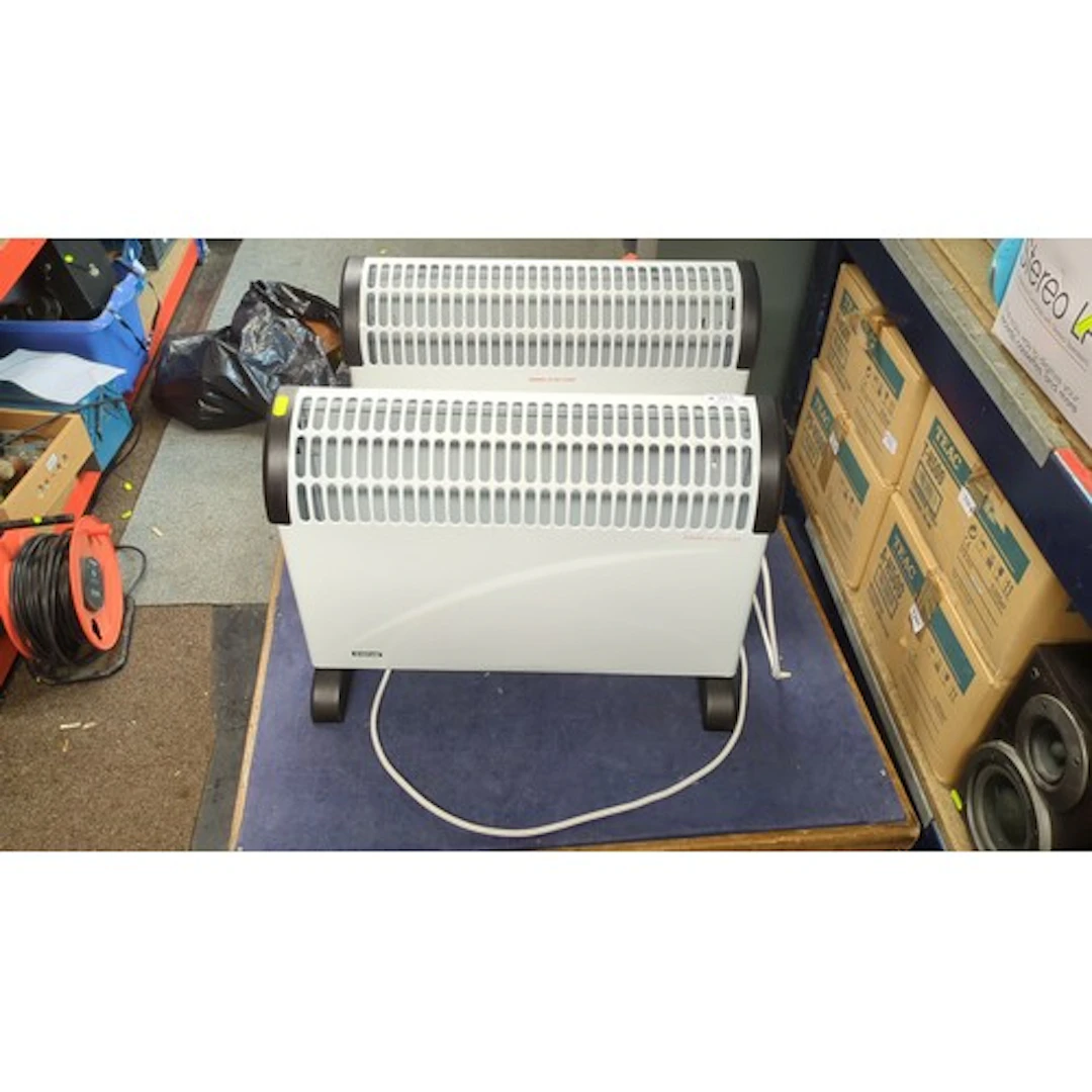 A pair of electric convector heaters, Daewoo model HEA1146AW...