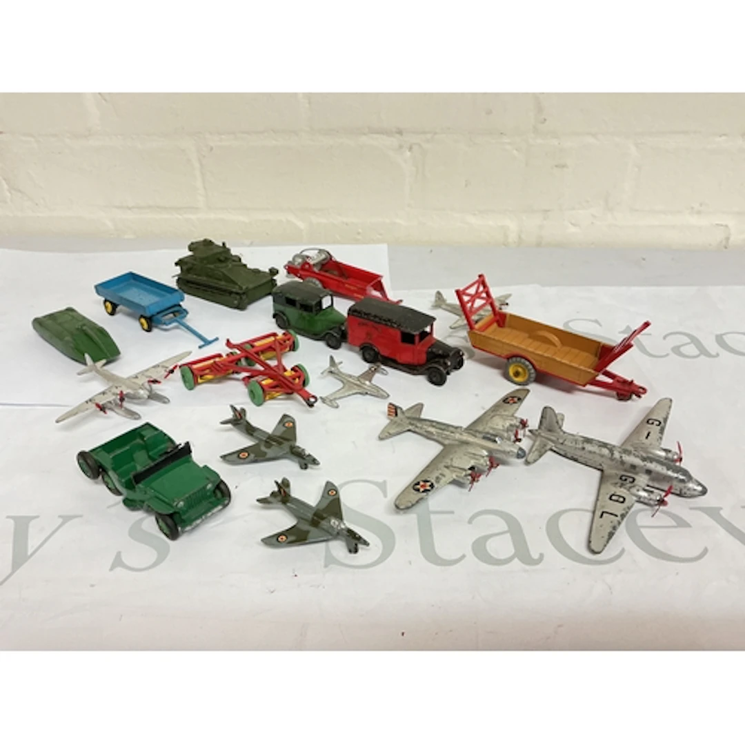 A Small Collection Of Playworn Dinky Dicast. No Reserve.