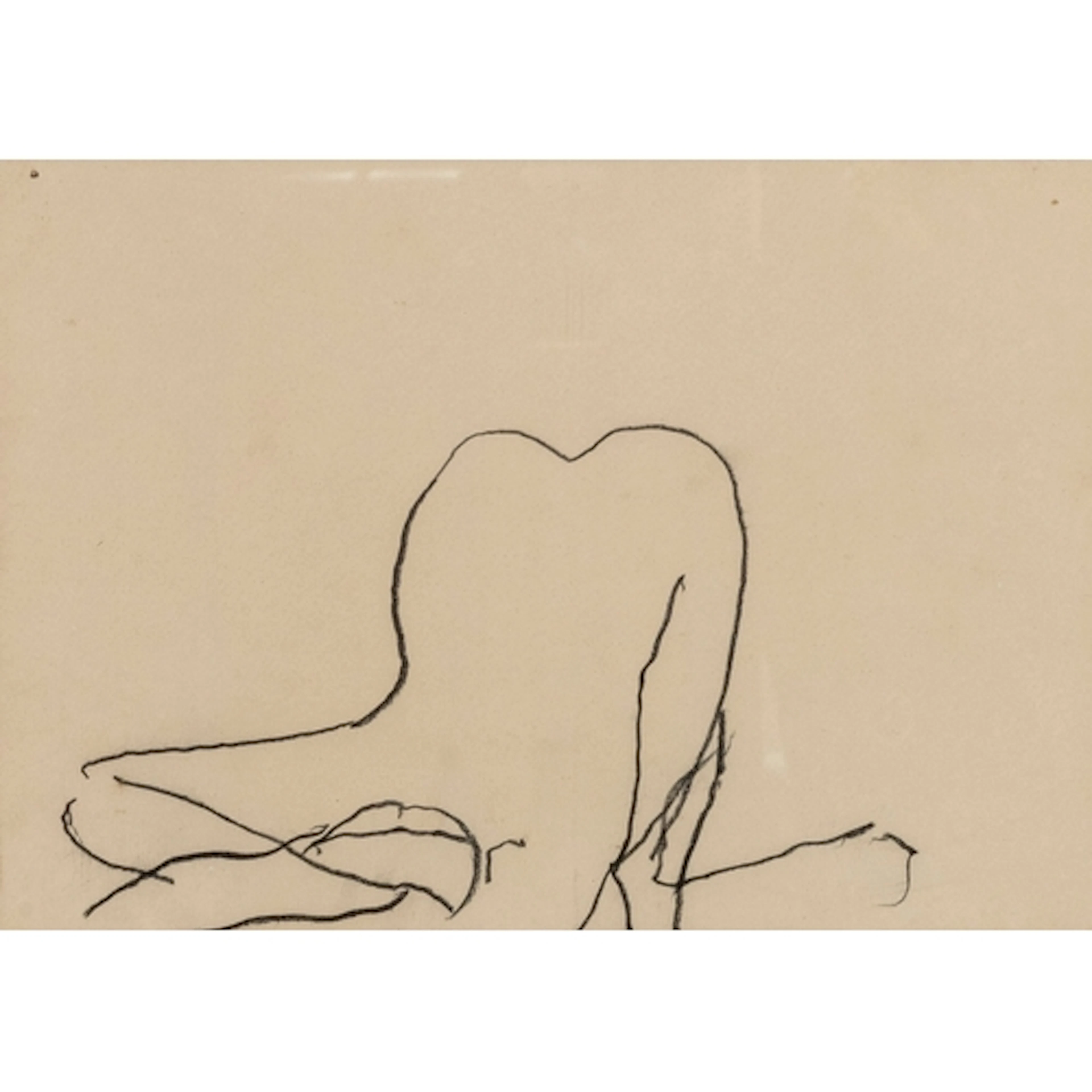 * Roger Hilton (British, 1911-1975) - A Nude study - Chalk ...