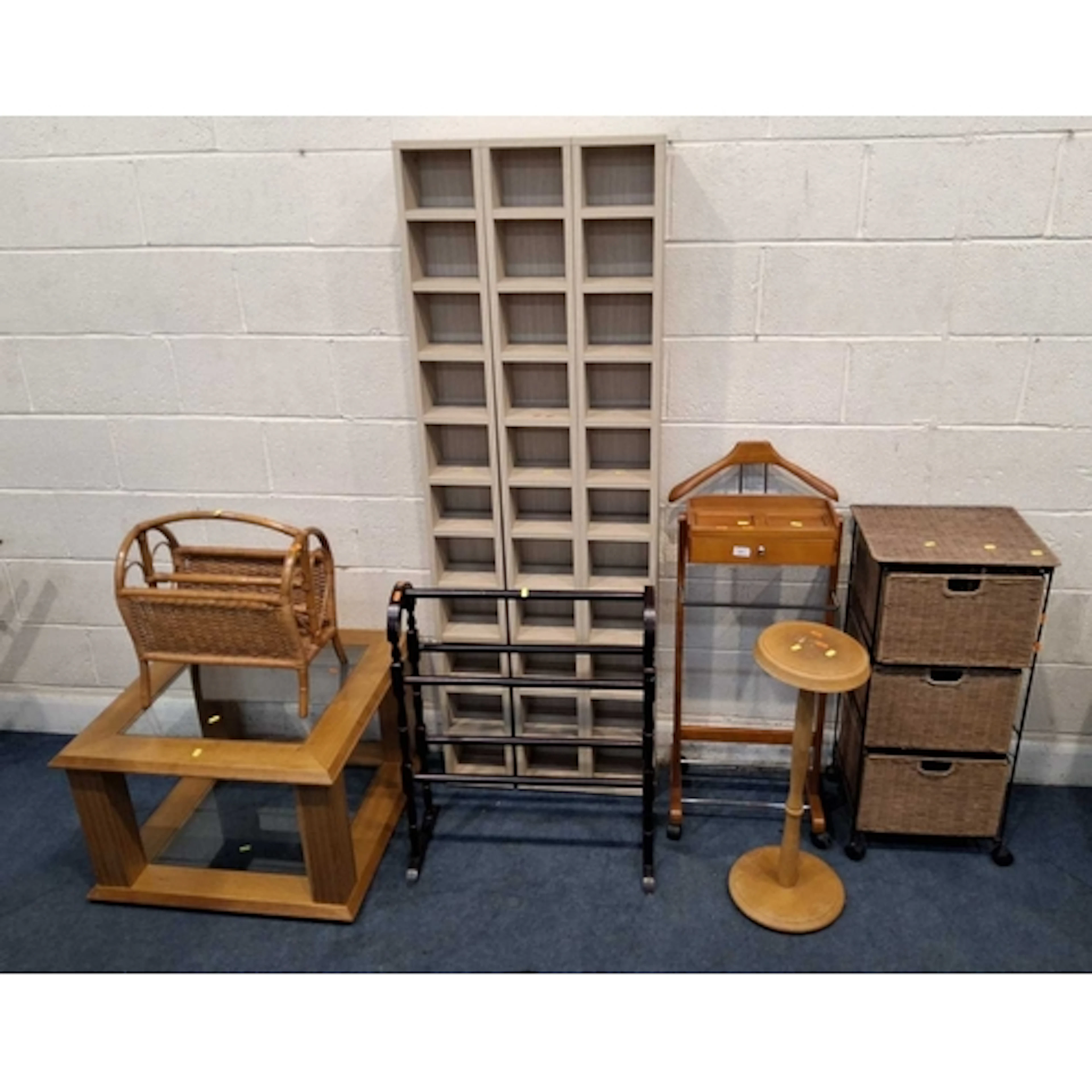 A SELECTION OF OCCASIONAL FURNITURE, to include a valet stan...