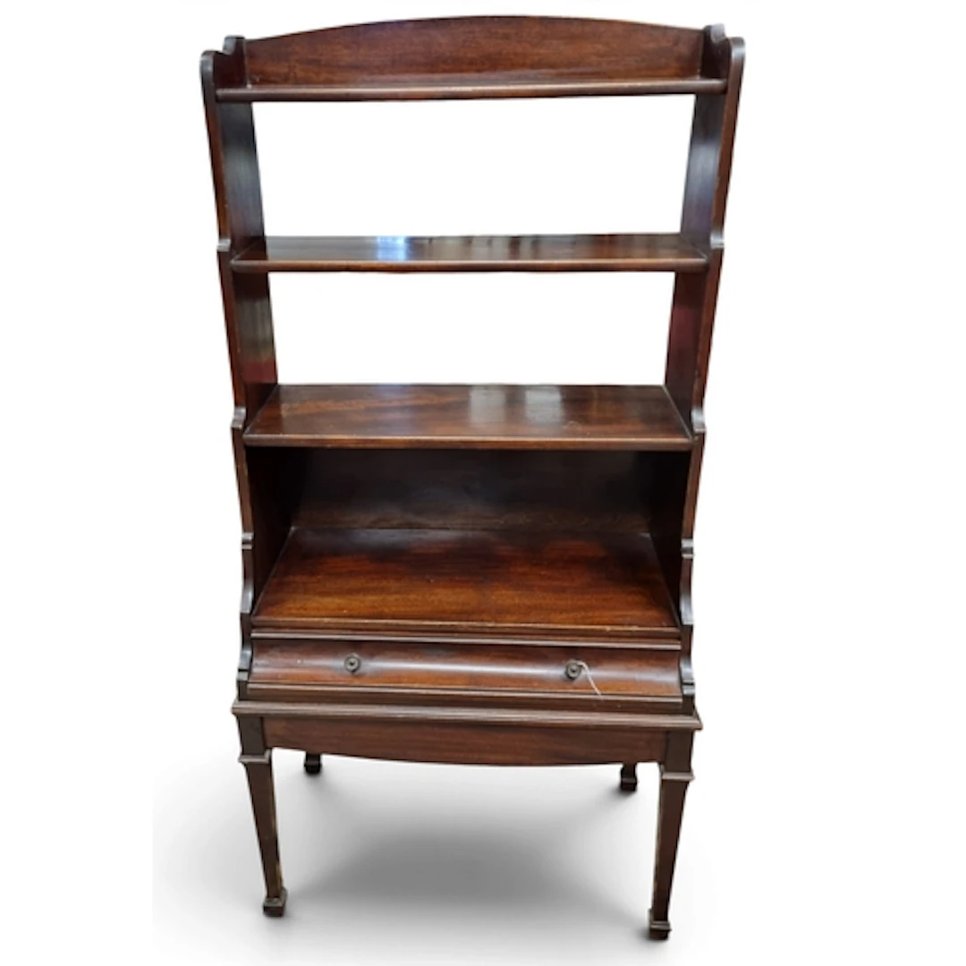 A superb quality 19th Century Mahogany waterfall Bookcase of...
