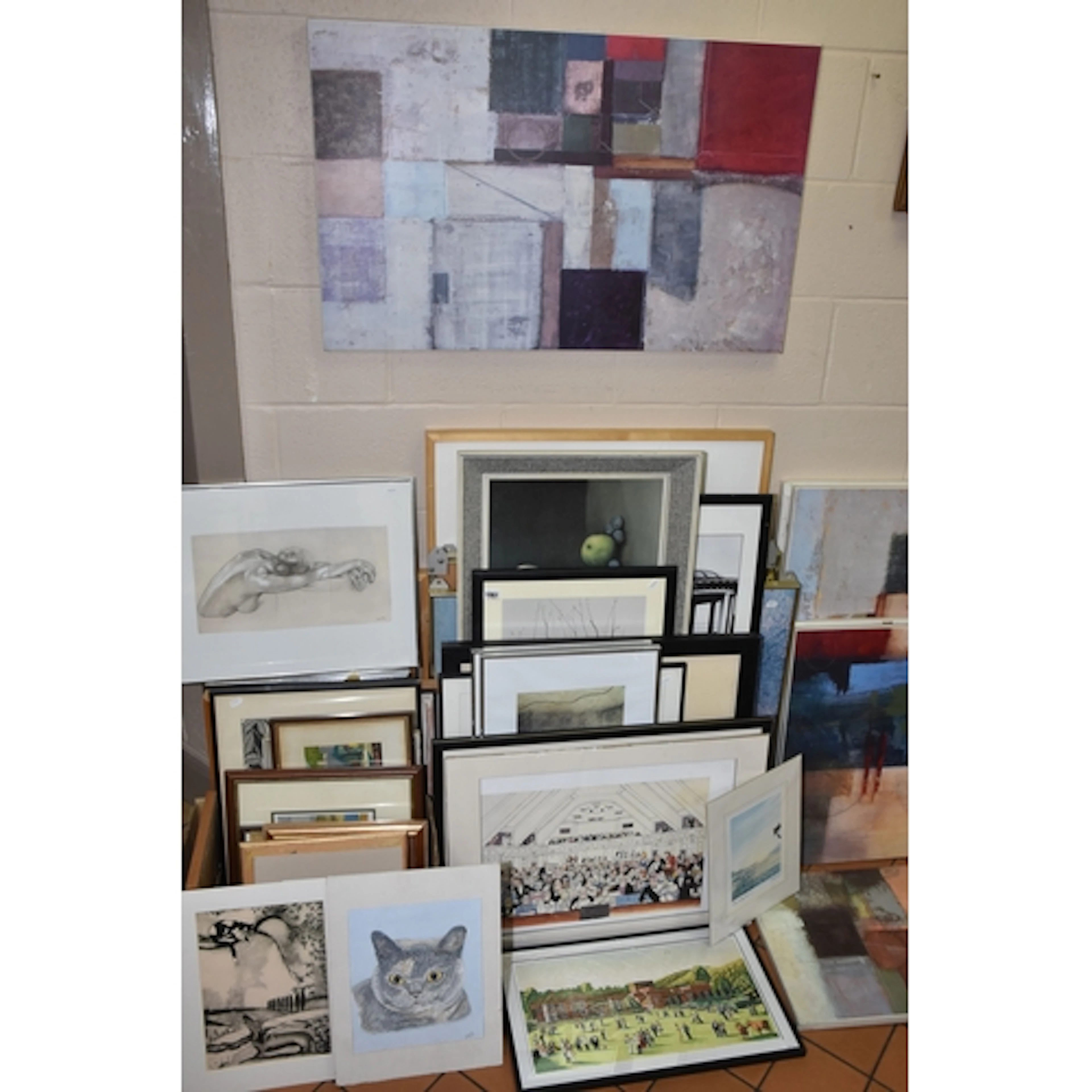A COLLECTION OF ASSORTED DECORATIVE PRINTS ETC, to include a...