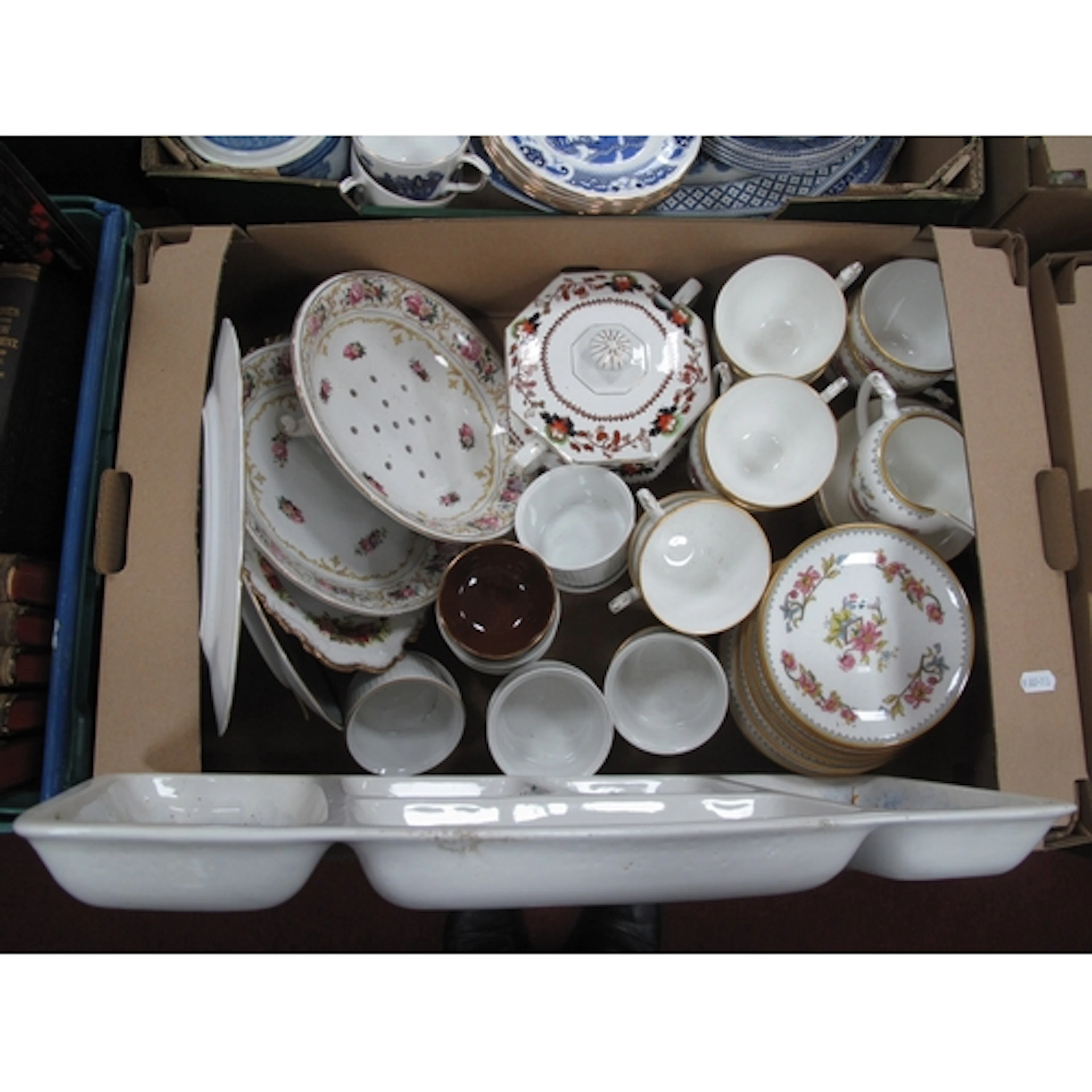 Mancioli Italy Hors d' Oeuvrus Dish, Coalport 'Persian Flowe...
