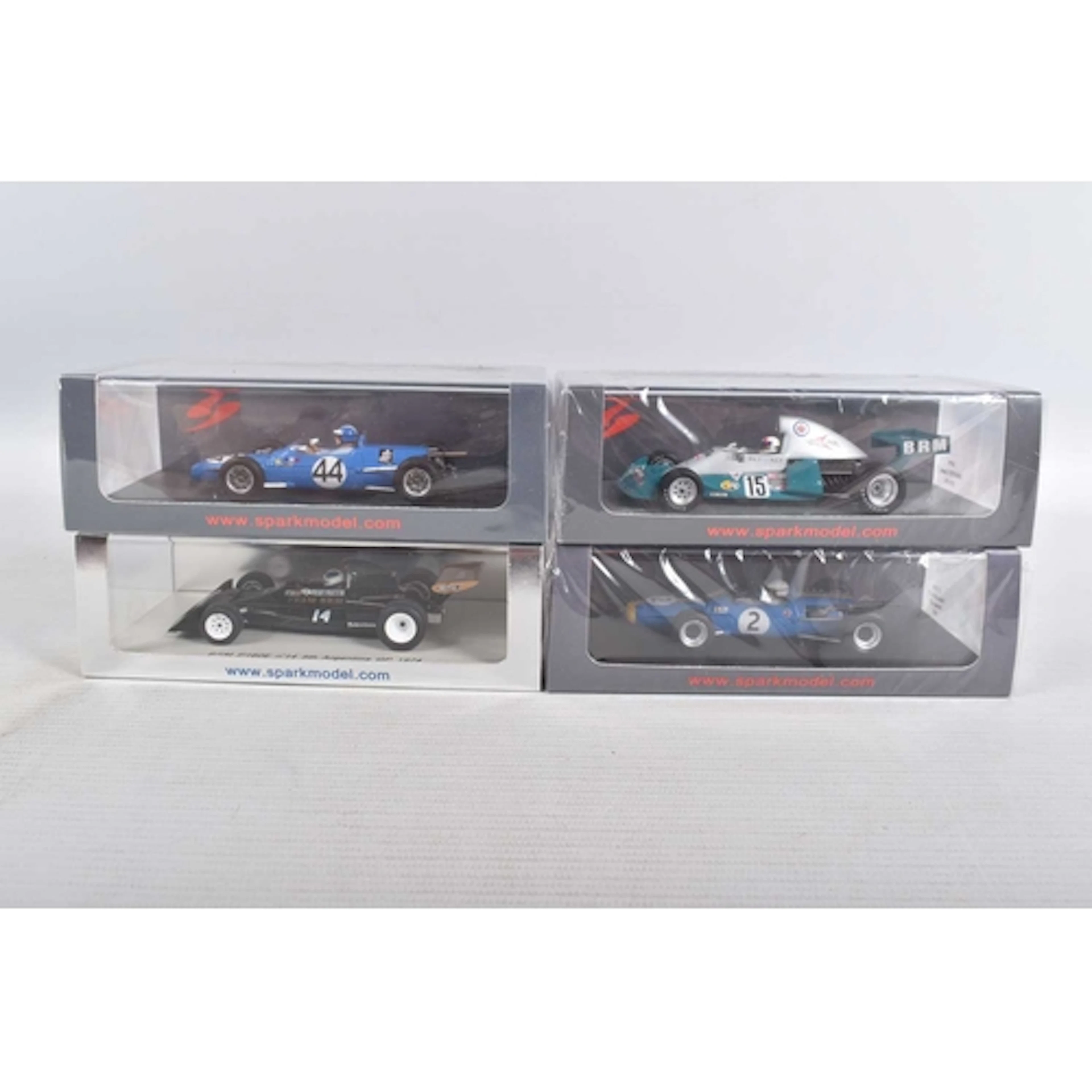 FOUR BOXED MINIMAX SPARK MODEL VEHICLES, to include a sealed...