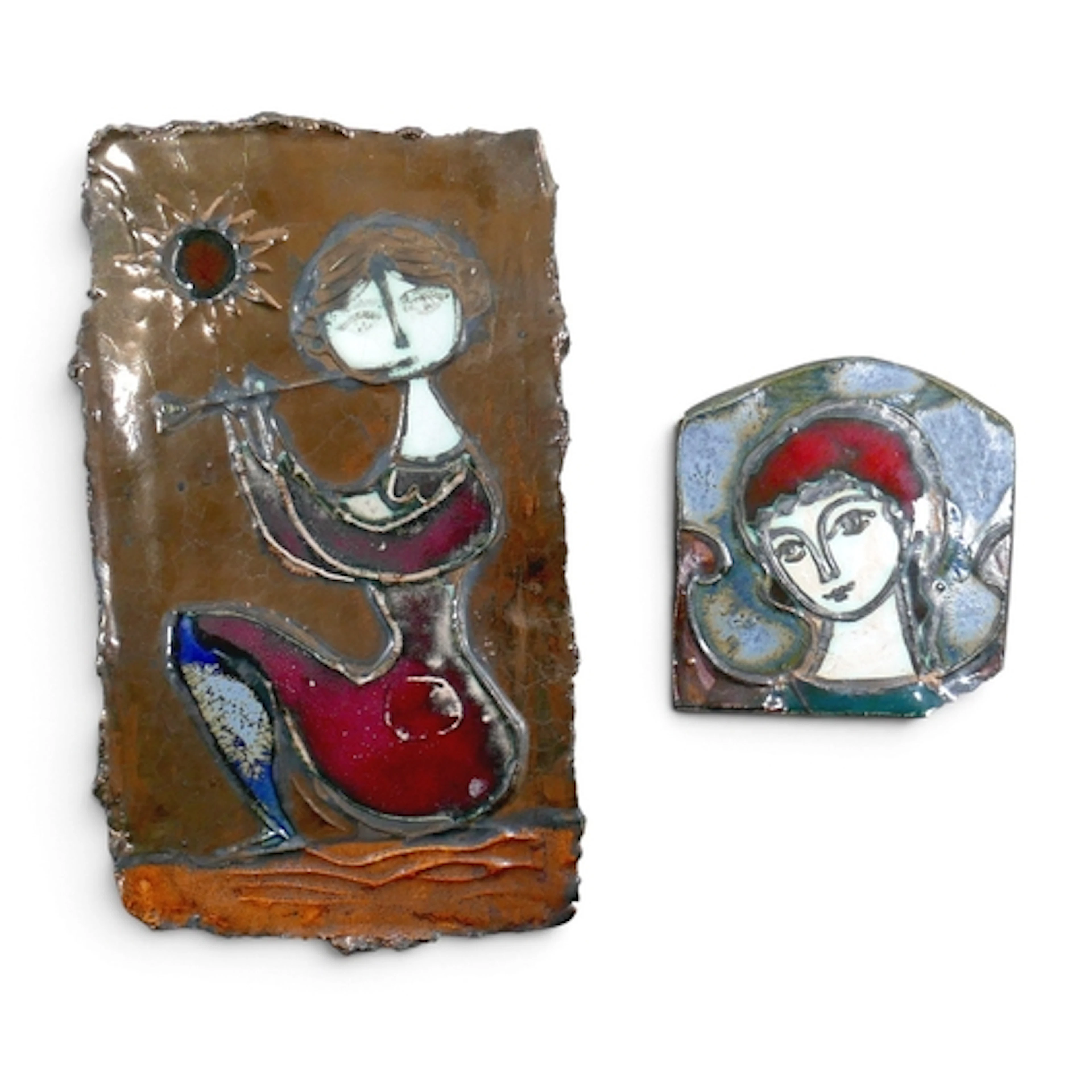 ADAM DWORSKI (1917-2011) WYE STUDIO POTTERY CLYRO: TWO STUDI...