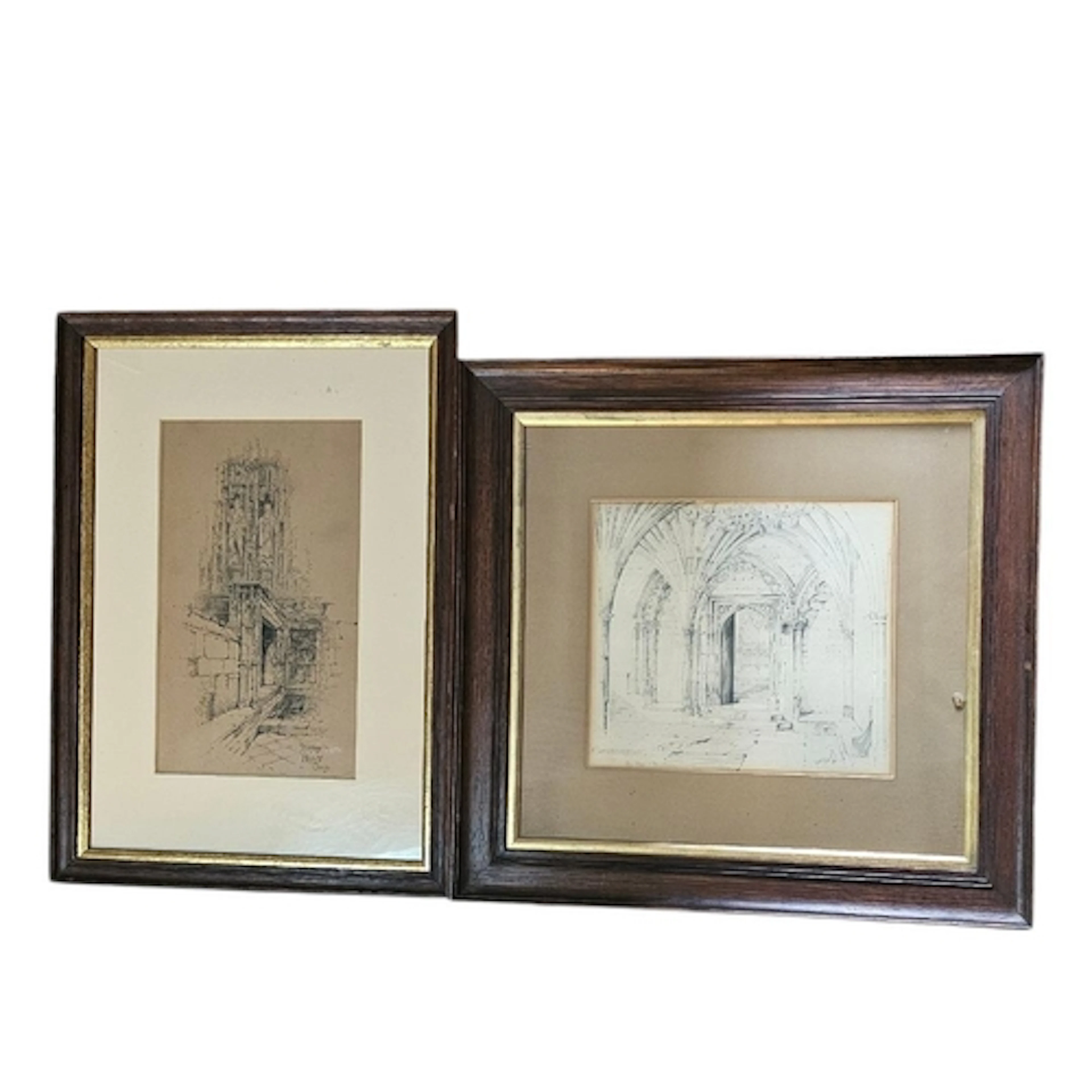 HERBERT RAILTON, 1857 - 1912, PEN AND INK ARCHITECTURAL DRAW...