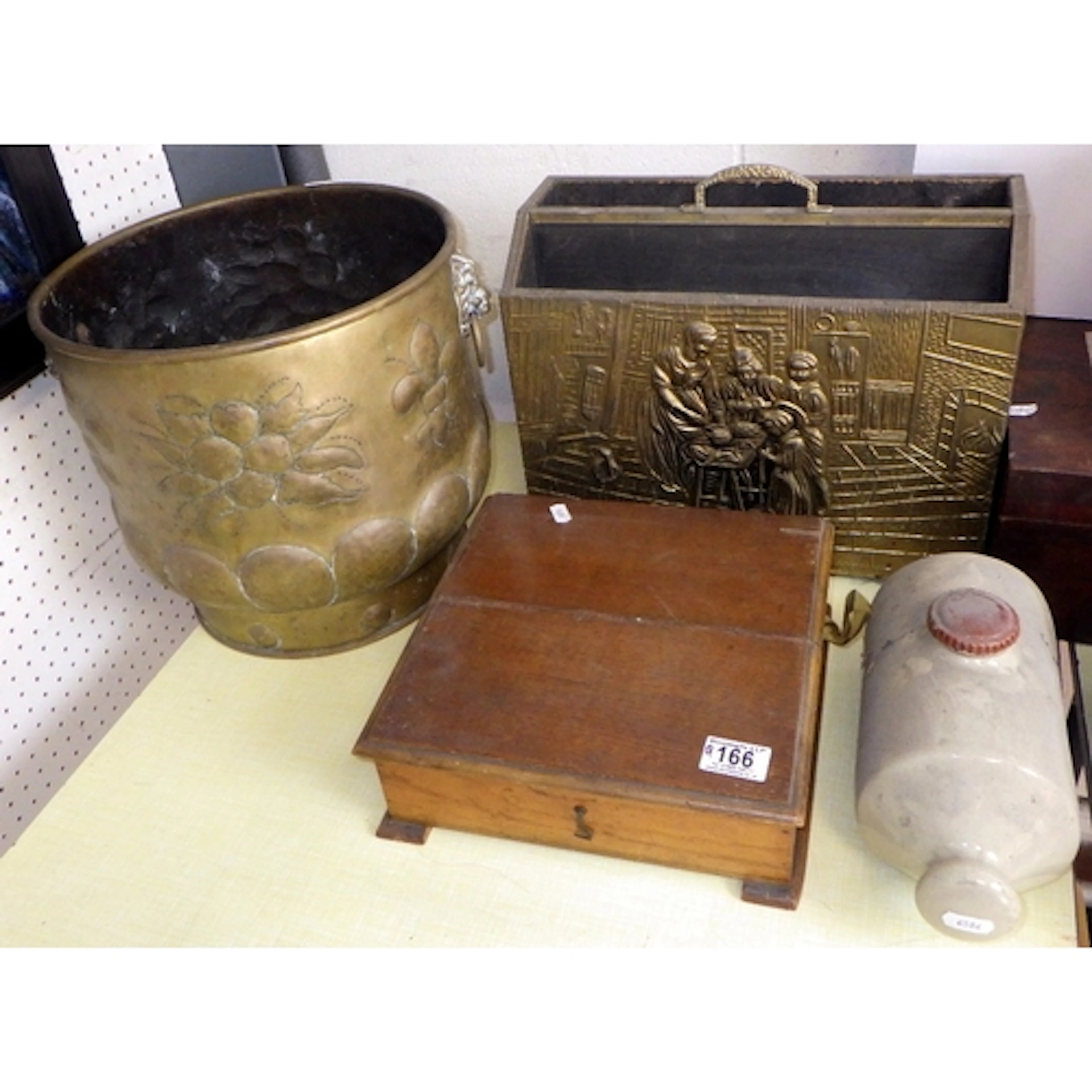 A qty of stoneware bottles, boxes etc (qty)