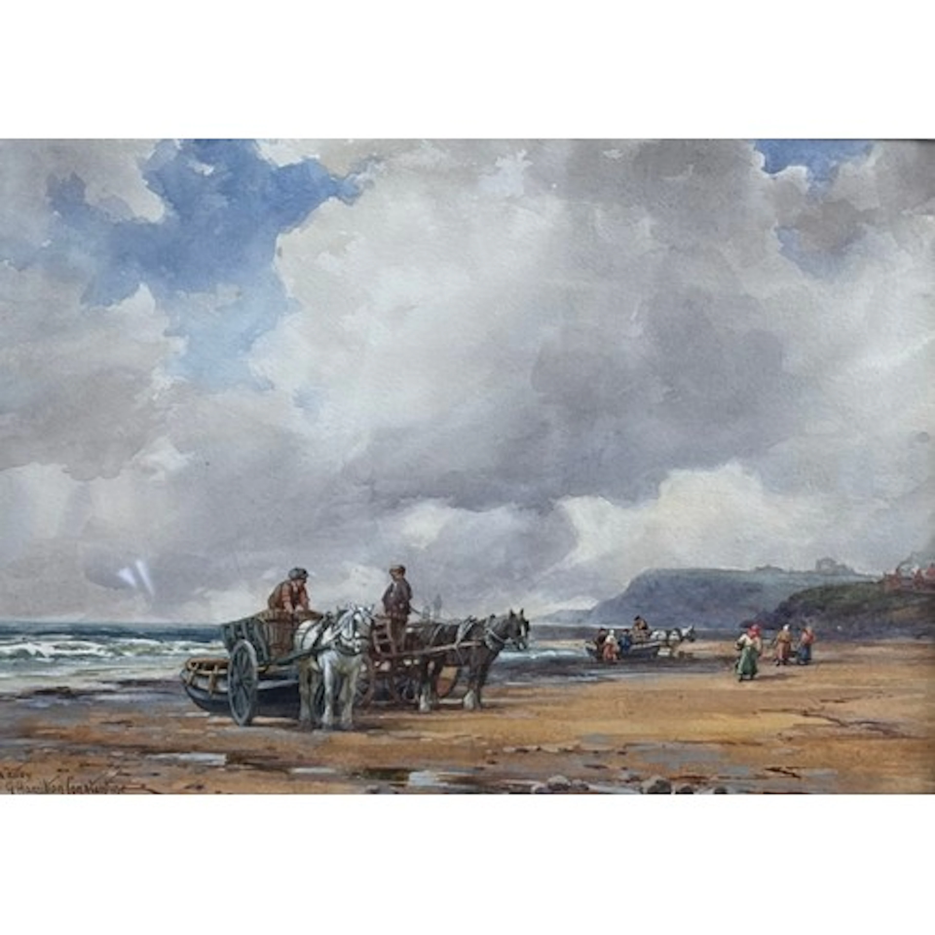 George Hamilton Constantine (1878 - 1967) 'Whitby' watercolo...