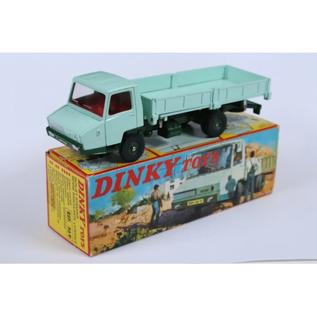 Boxed French Dinky 569 Berliet Stradair diecast model in pal...