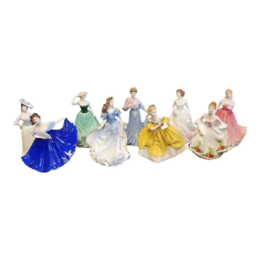 Royal Doulton - Coalport - Collection of late 20th century v...