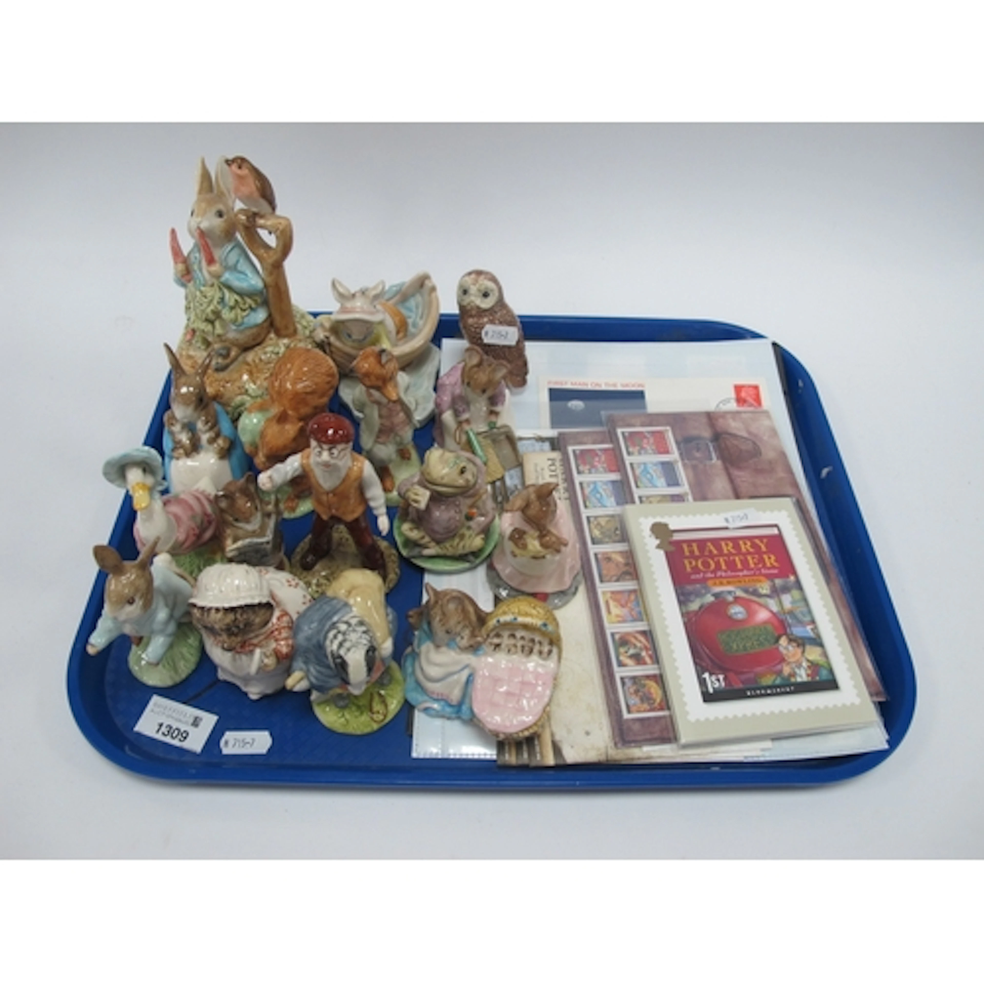 Porcelain Figures and Royal Mail Collectables, including fif...