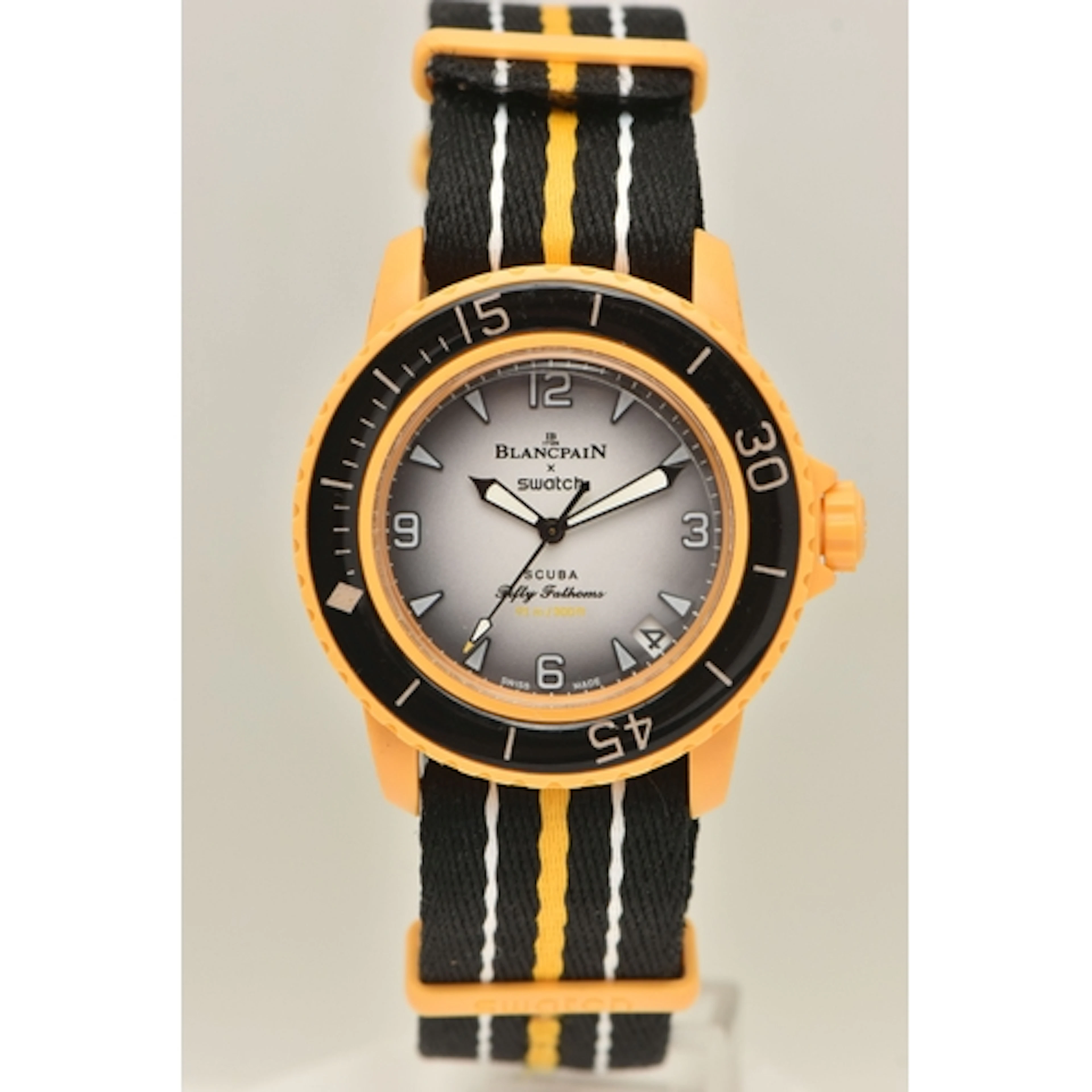A 'BLANCPAIN X SWATCH' PACIFIC OCEAN BIOCERAMIC WRISTWATCH, ...